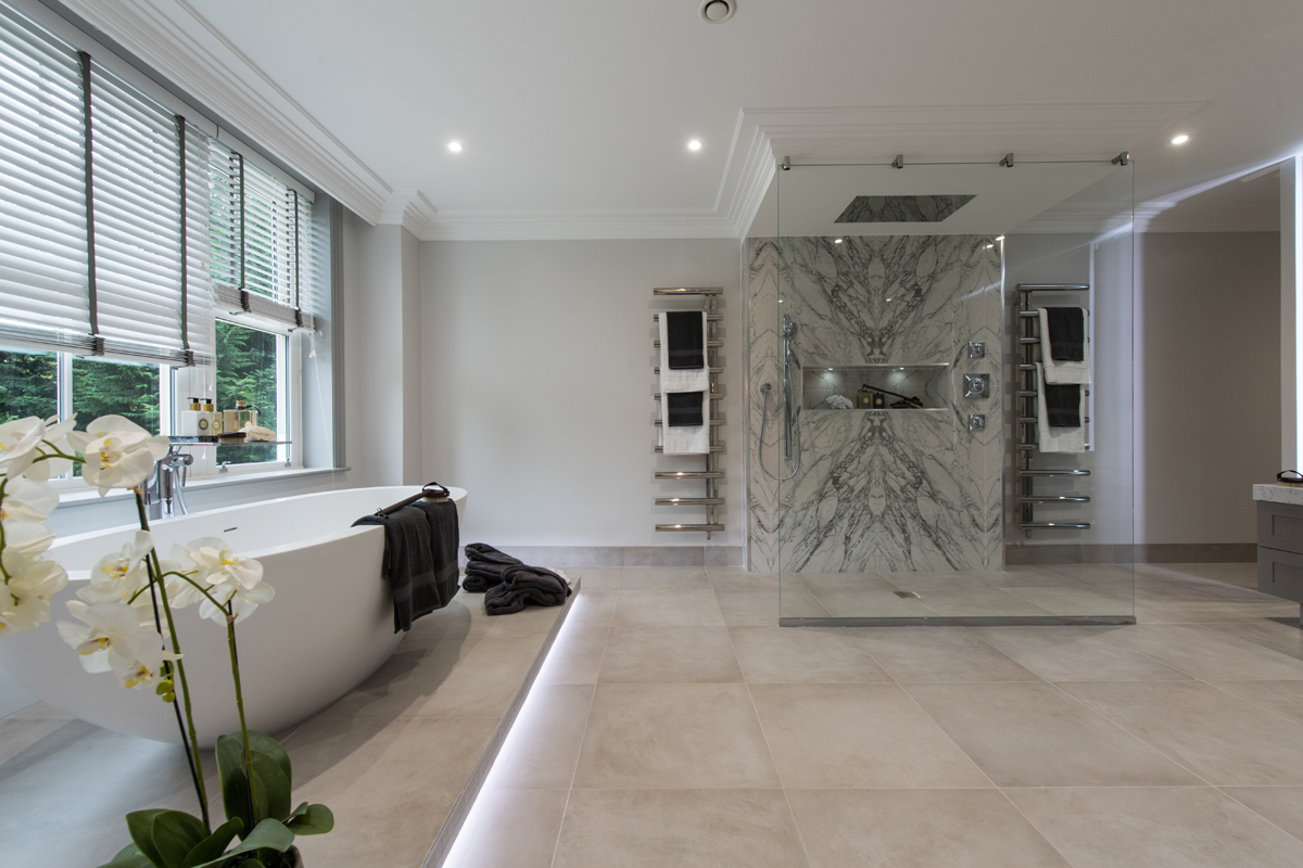 Minoli Dreamwell Pearl concrete effect tiles