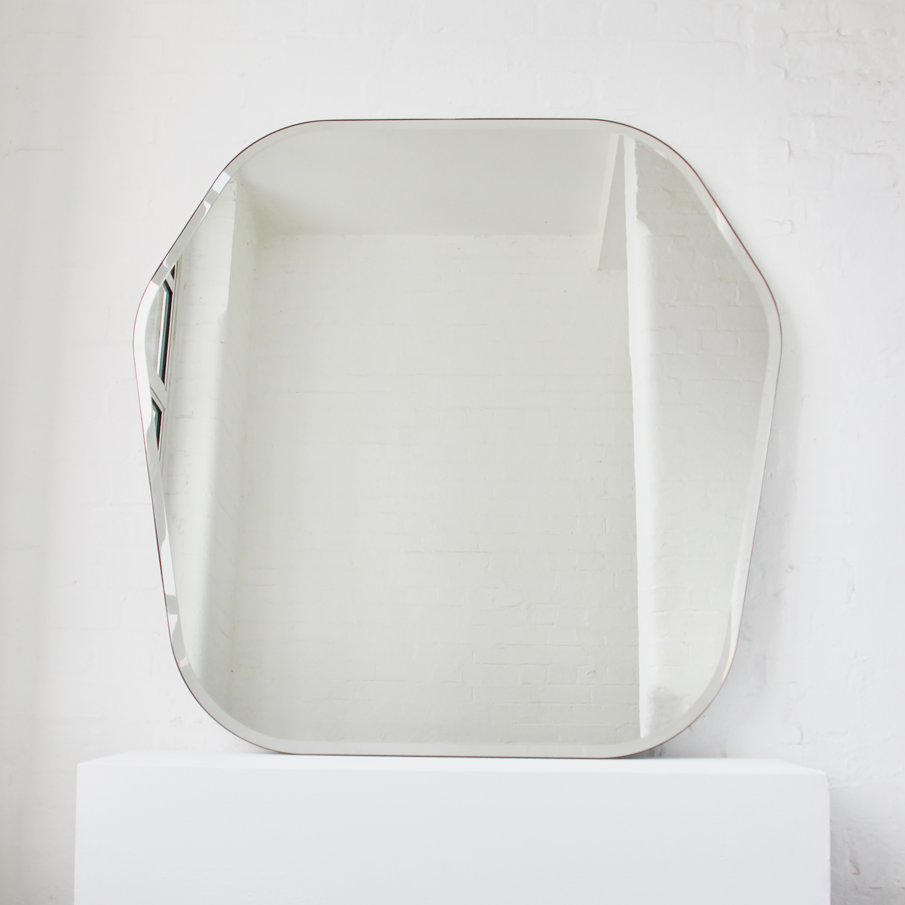 Oversized Gaudia™ Framelesss Freeform Bevelled Mirror