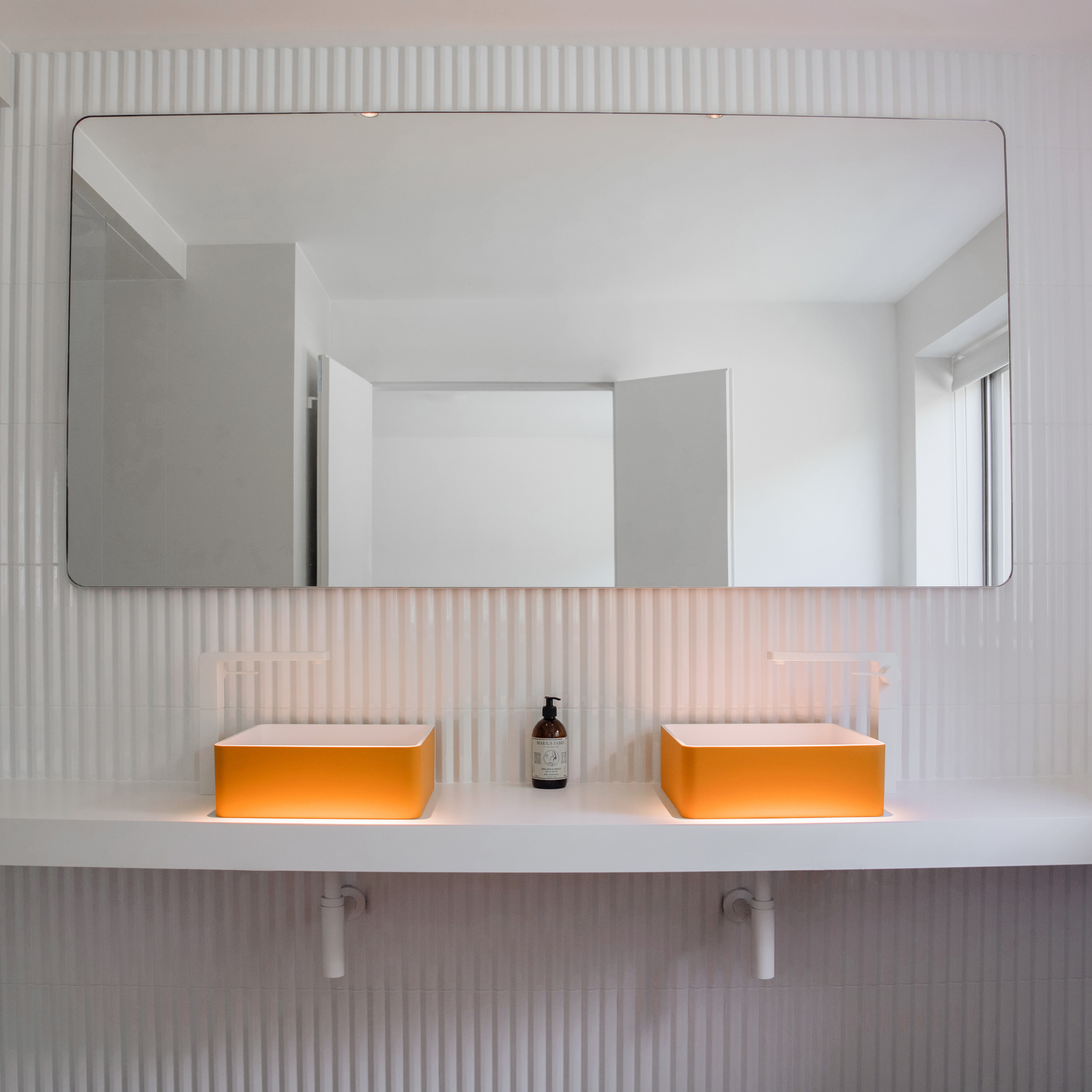 Oversized Rectangular Mirror with Bespoke Colour Frame