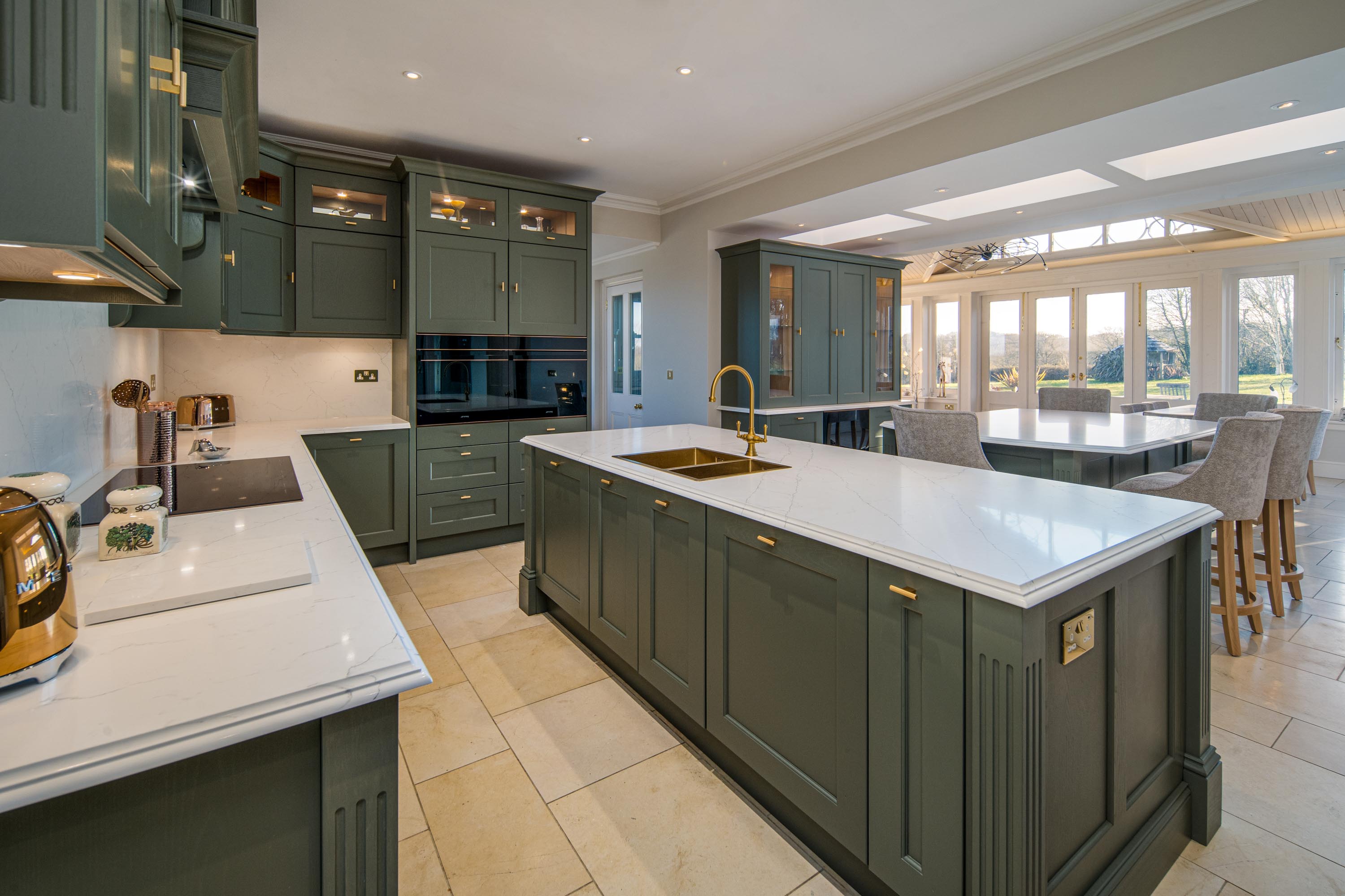Two 3 metre islands on this bespoke Bagshots Kitchen