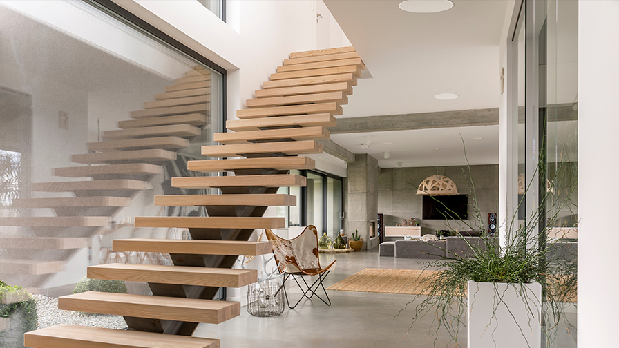 Lounge environment showing In-ceiling speakers