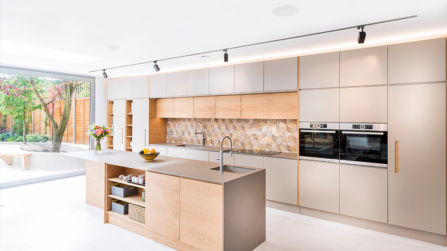Kitchen environment showing In-ceiling speakers