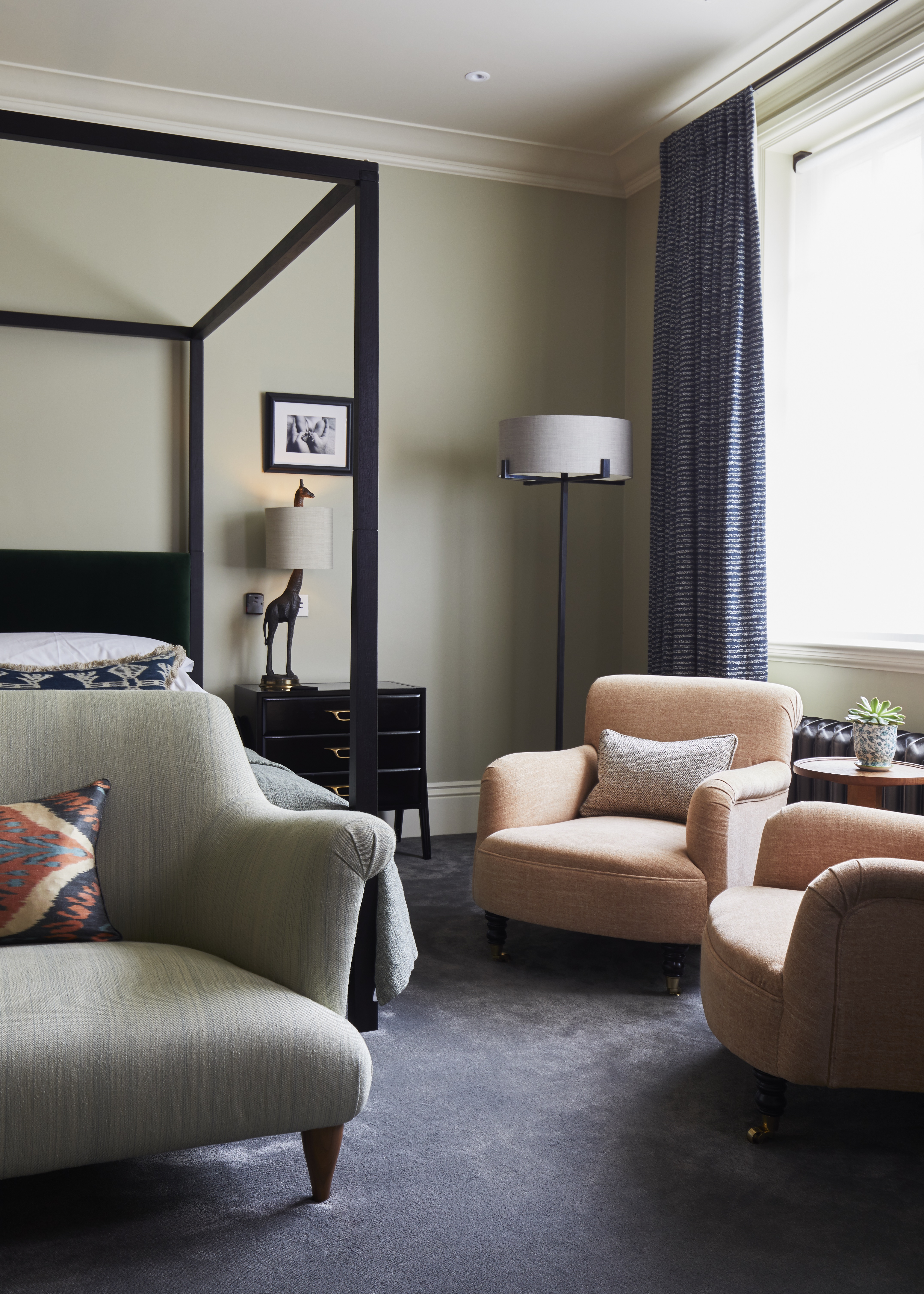 Master bedroom with four poster bed