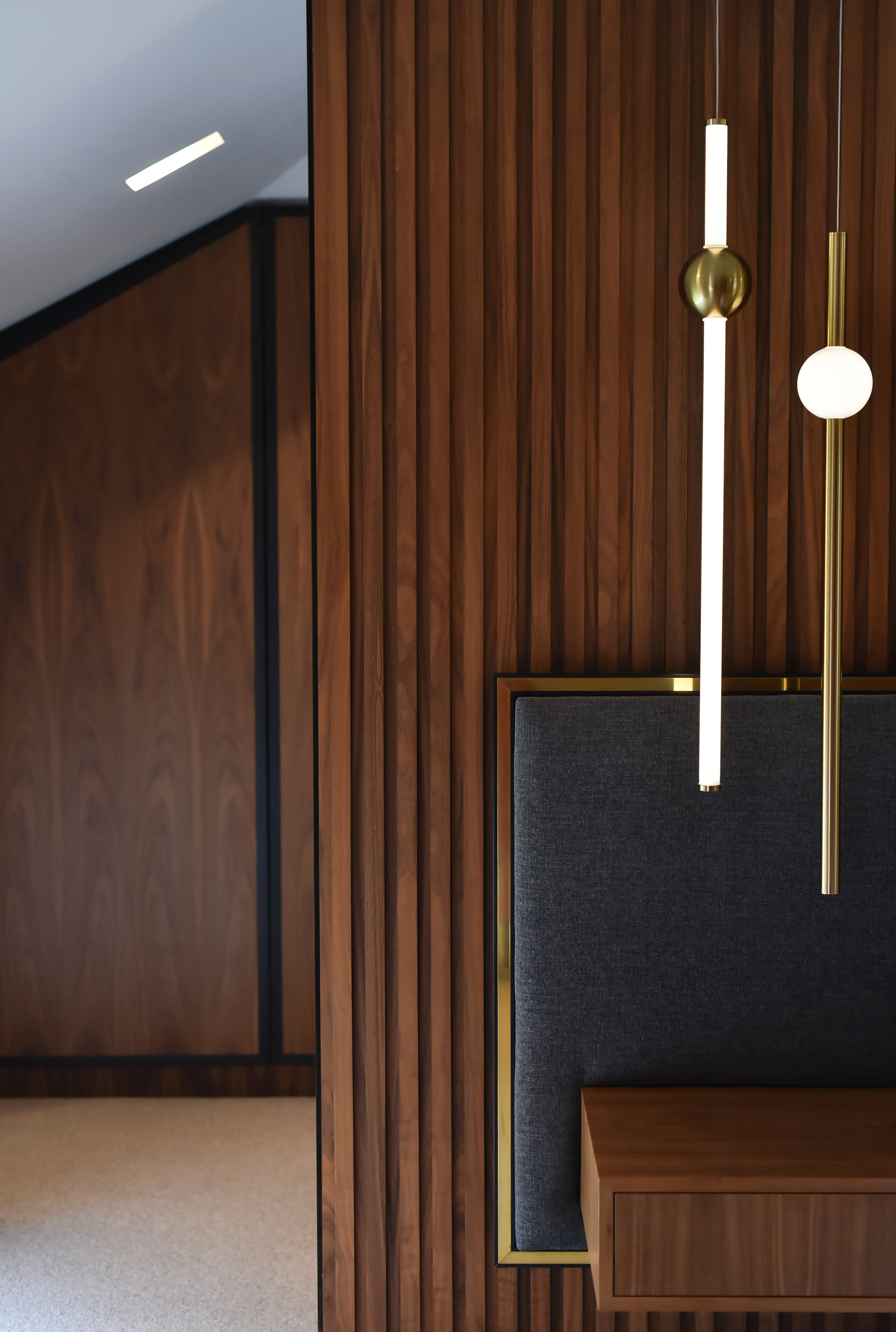 Pendants and headboard details