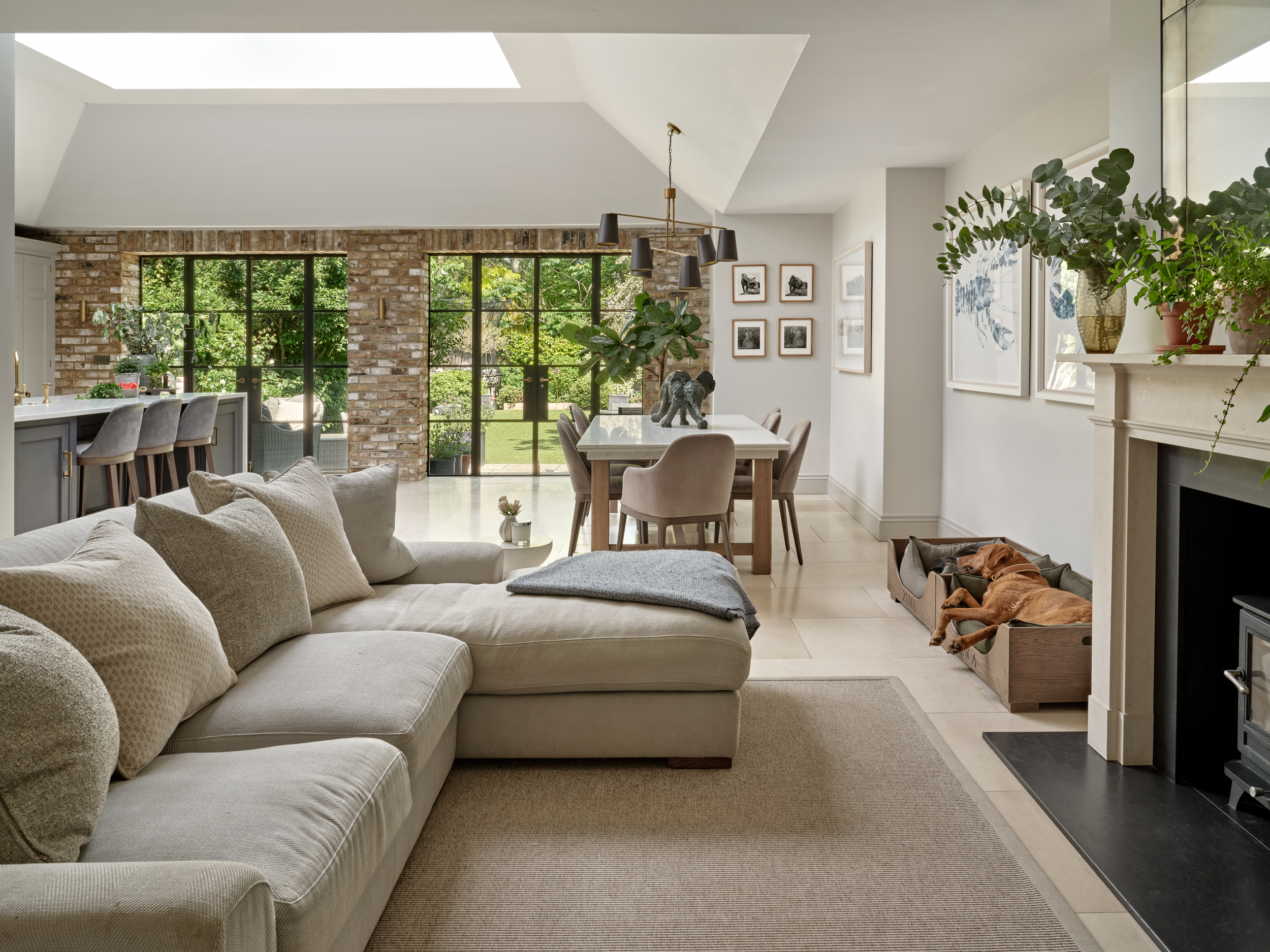 Open Plan kitchen and sitting area