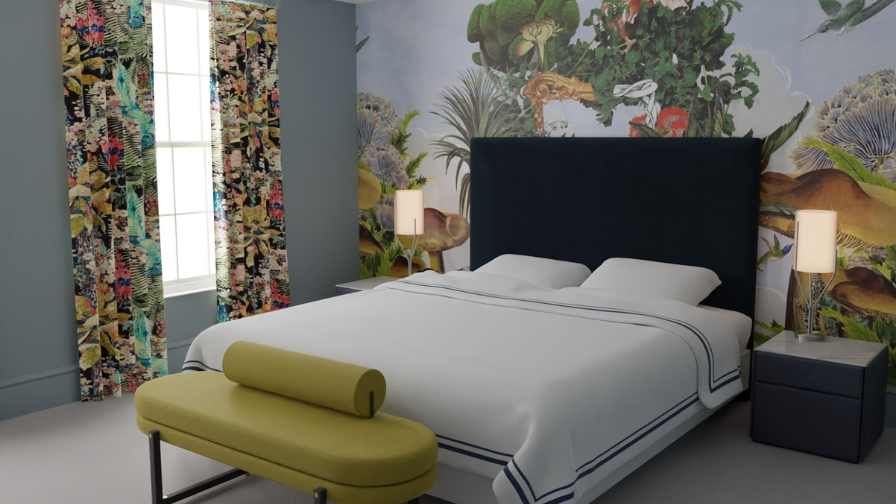 Chislehurst project interior design bedroom 