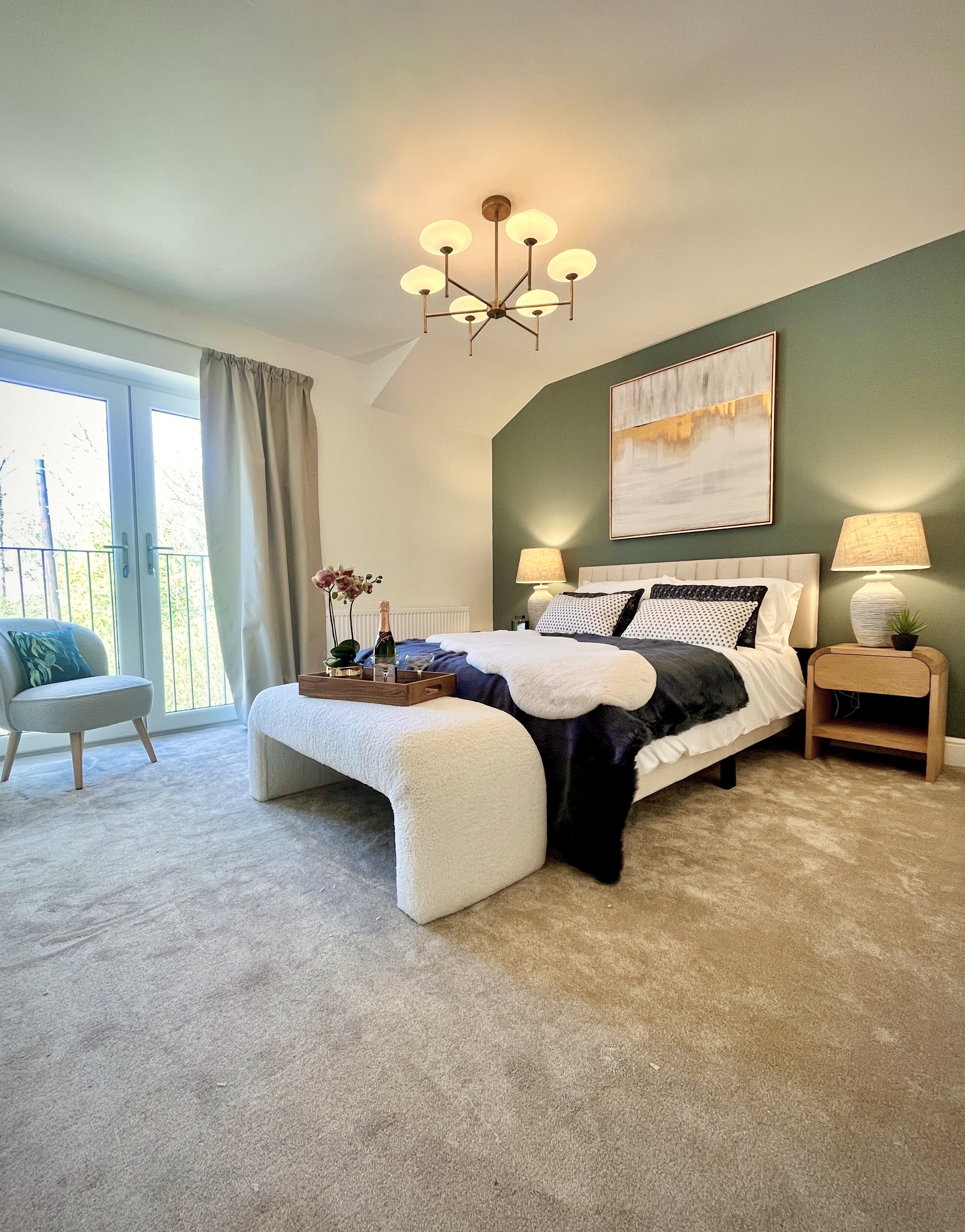 bedroom, master, principle, biophilic