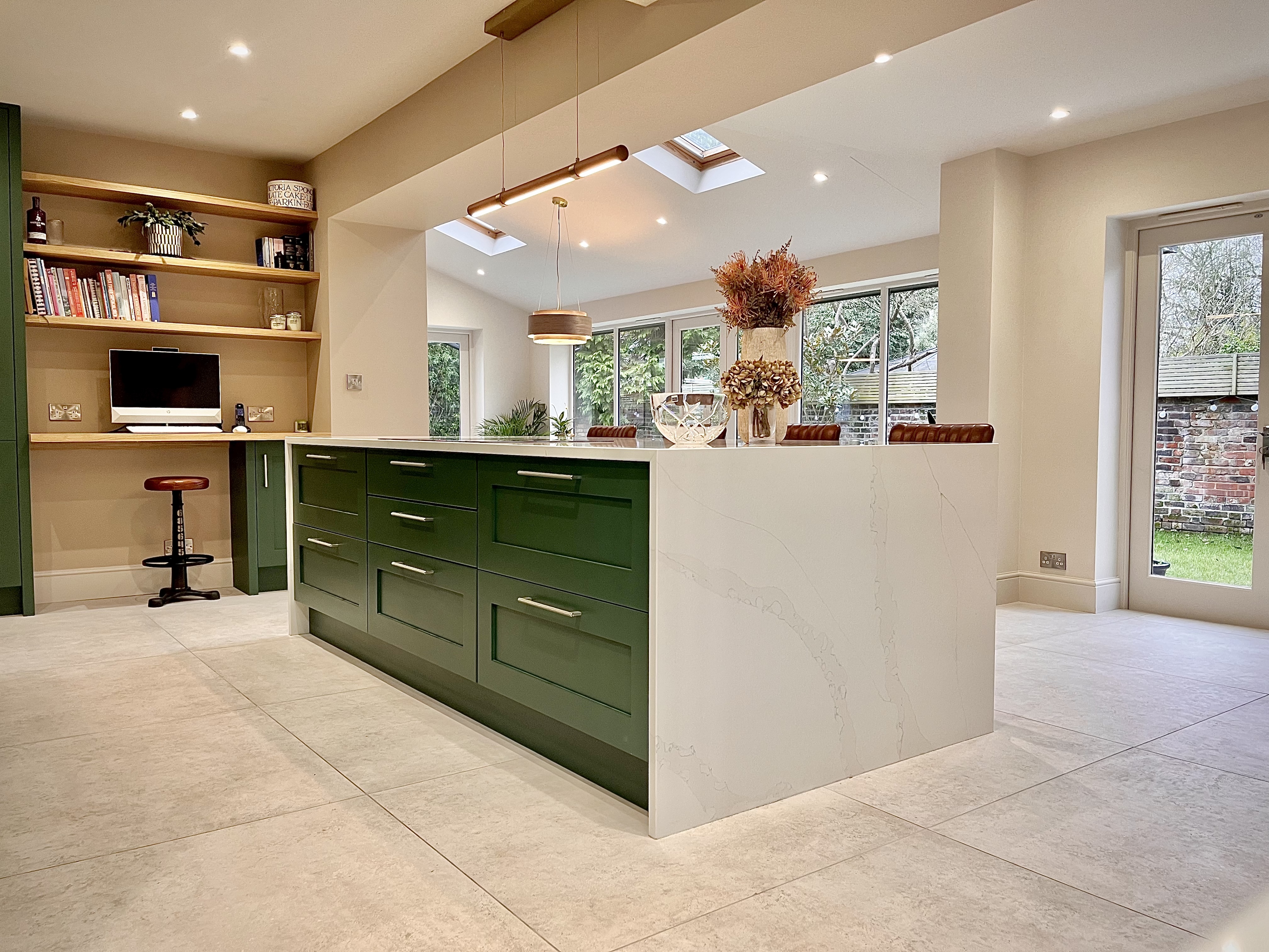 kitchen, kitchen island, open plan, dining