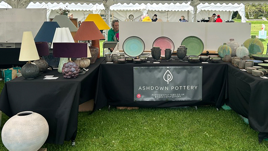 Iberian Lighting and Ashdown Pottery Collection at PotFest Glynde 2025