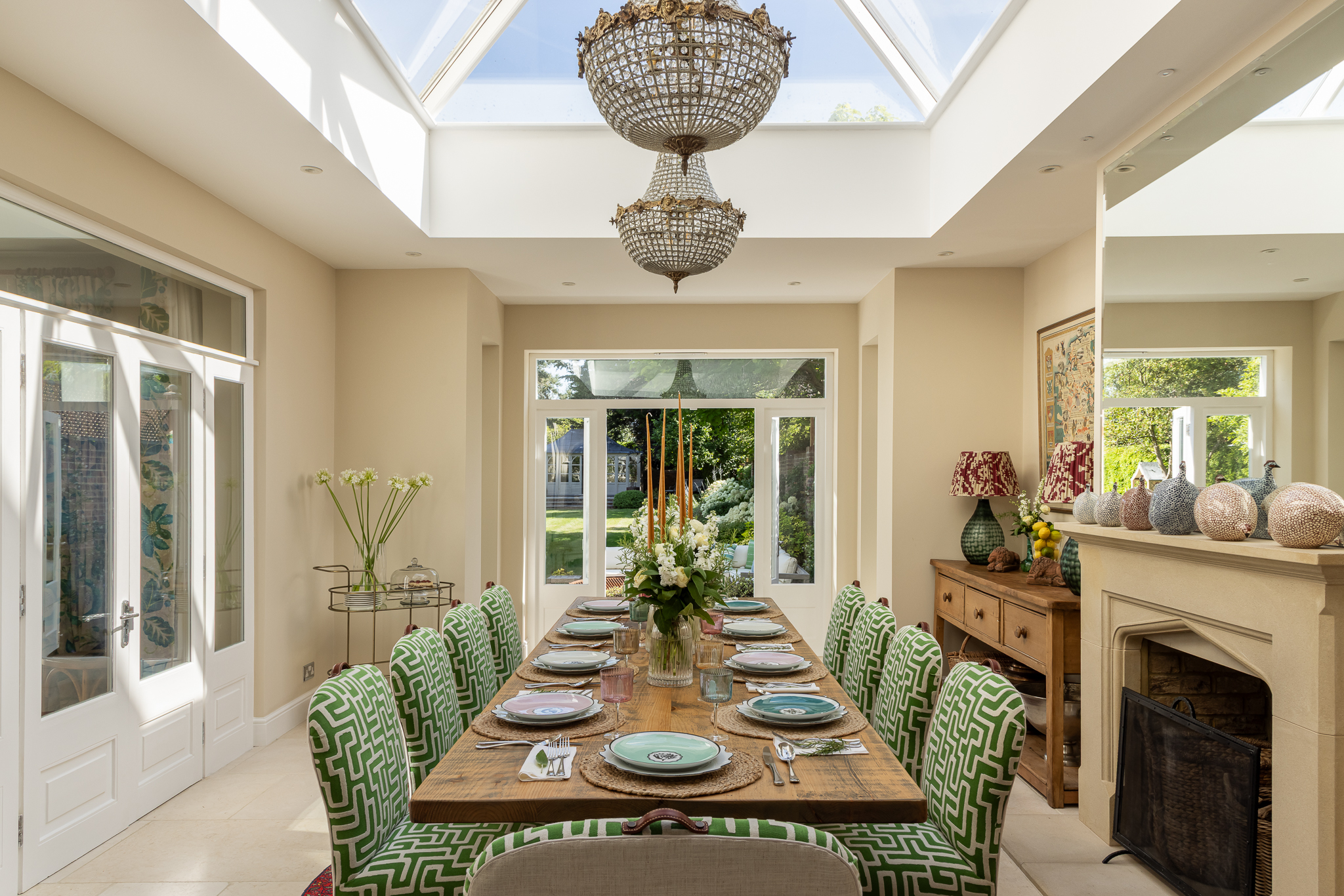 Family Dining Room in conservatory extension