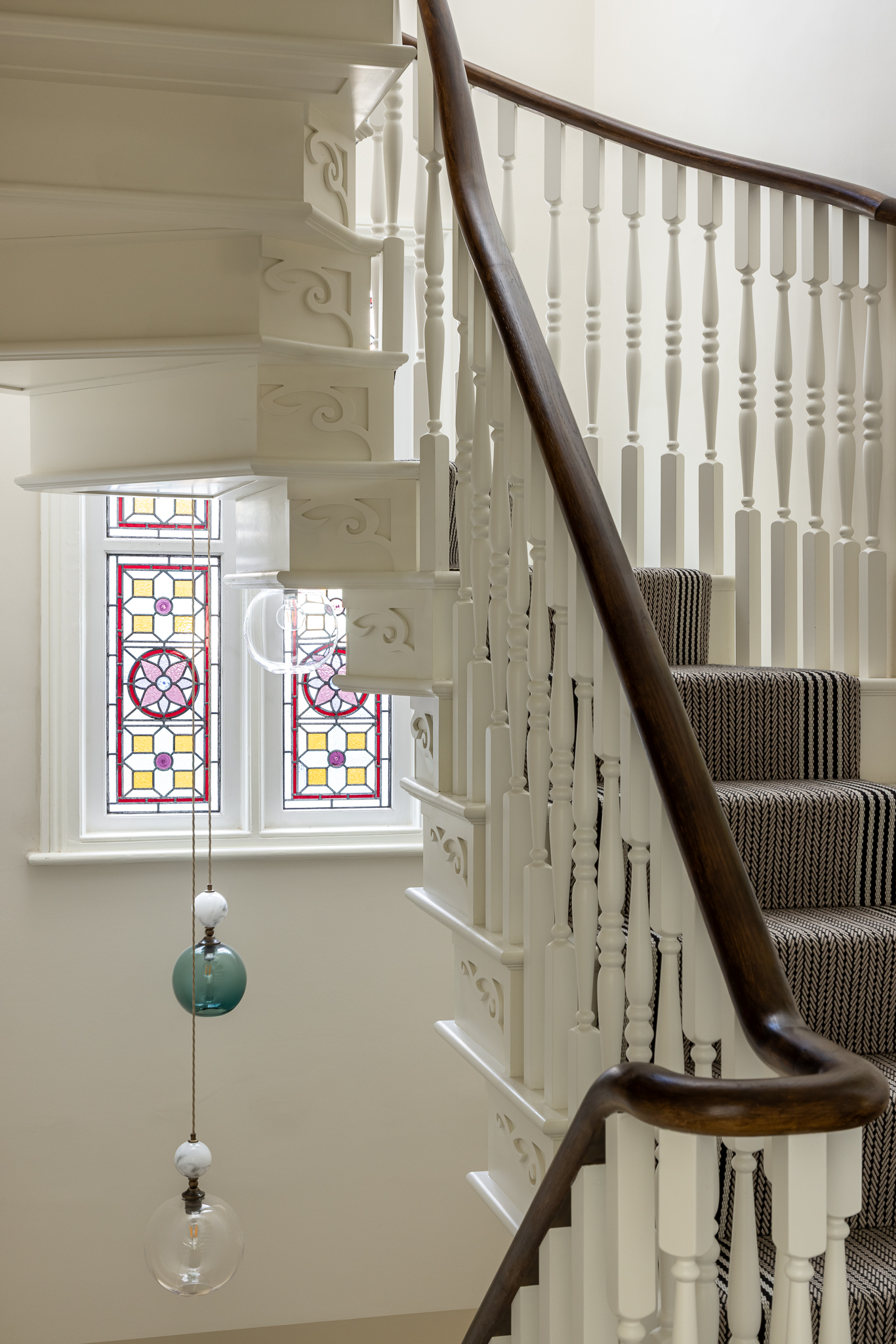 New Victorian Staircase with central space saving structural core