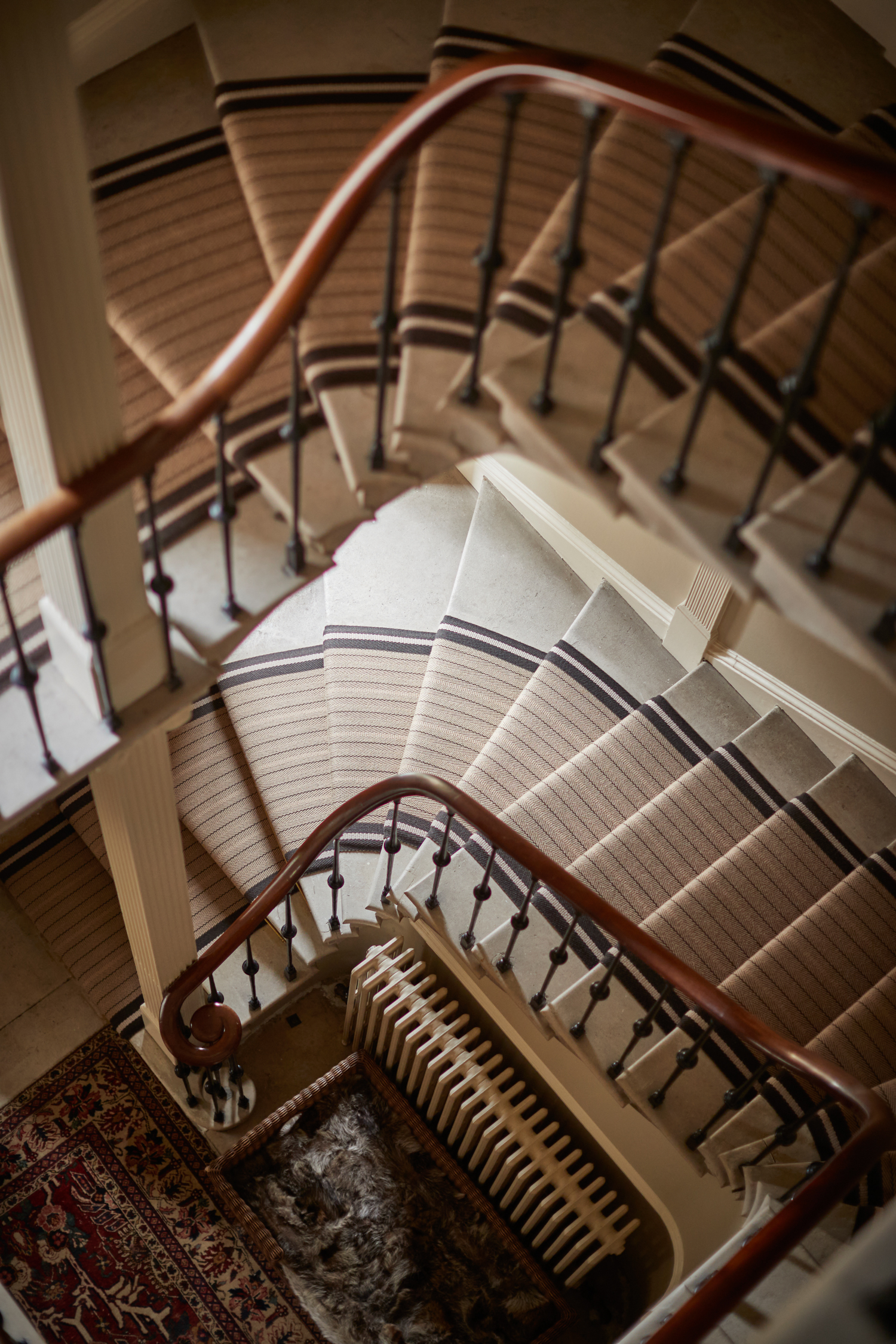 Trent Beaver on staircase with winders