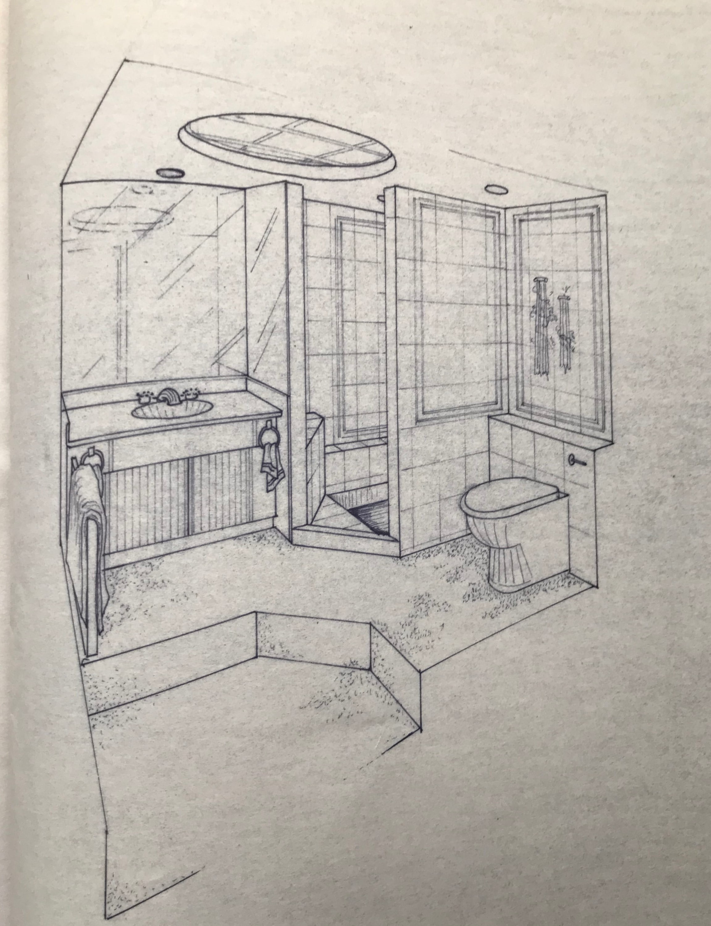 Bathroom sketch
