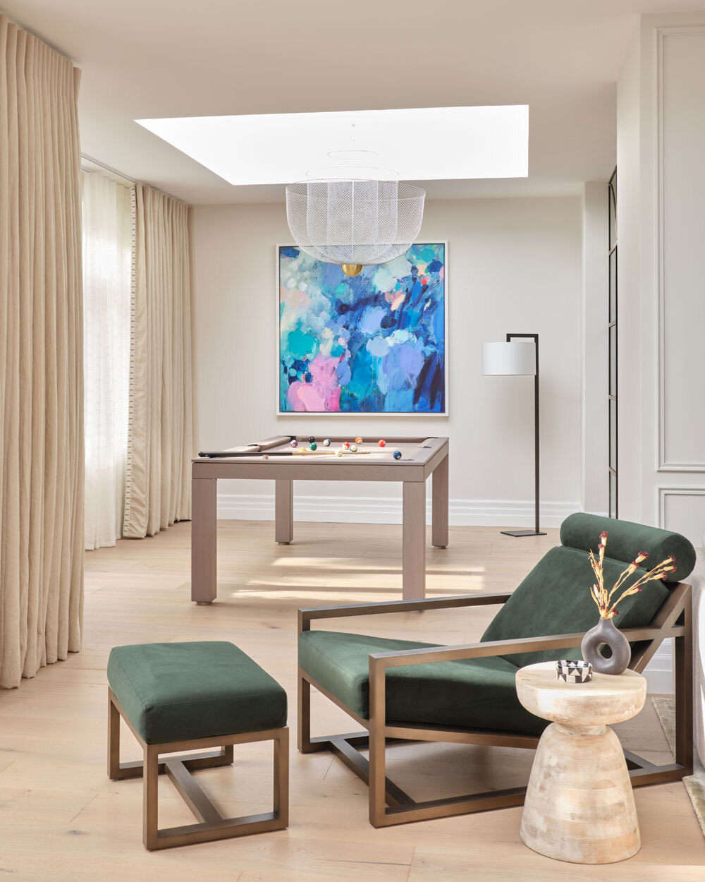 Games area with chair