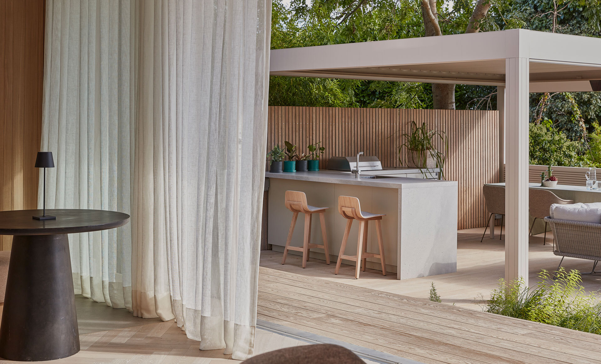 Outdoor seating area