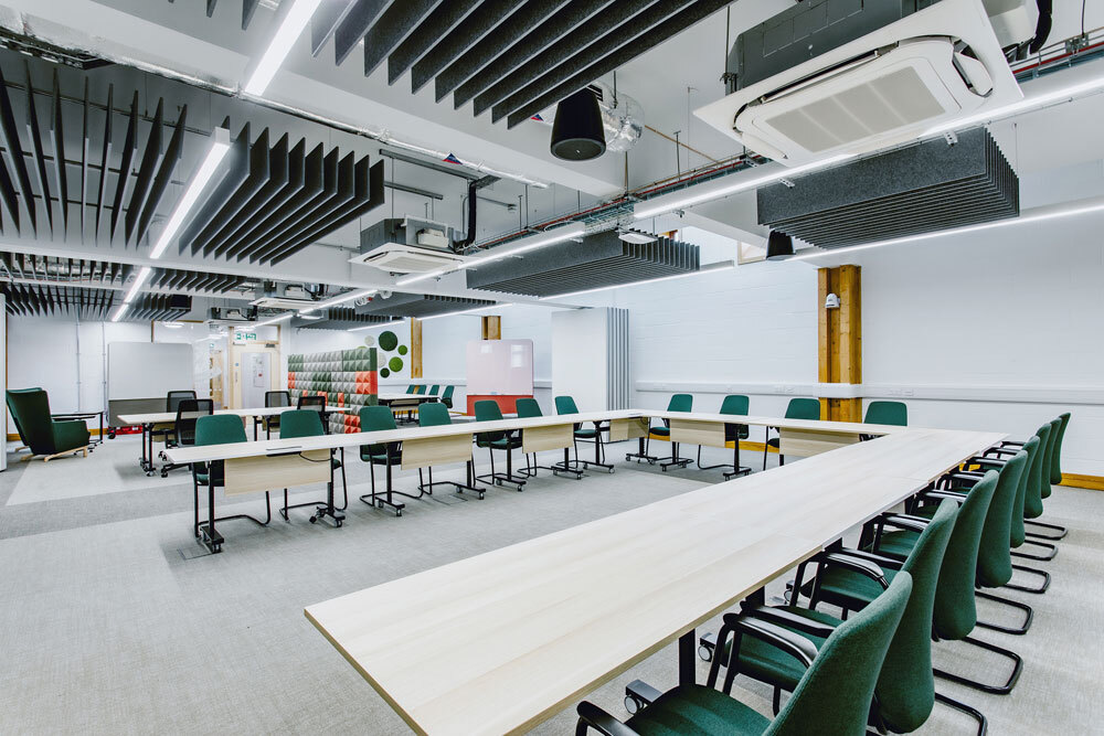 Board room in office building
