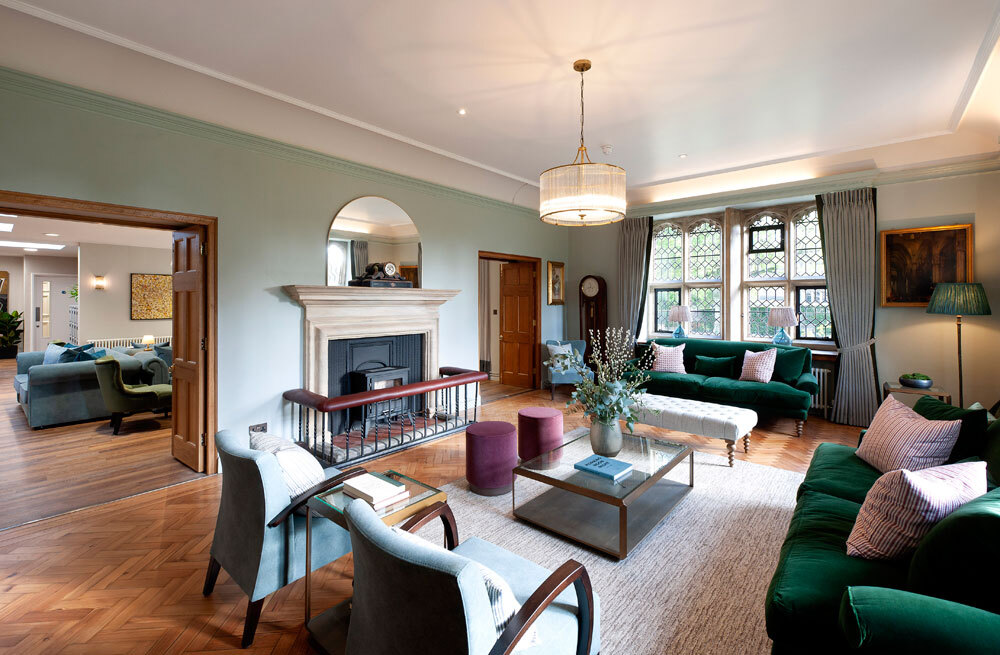 Reading room with chairs