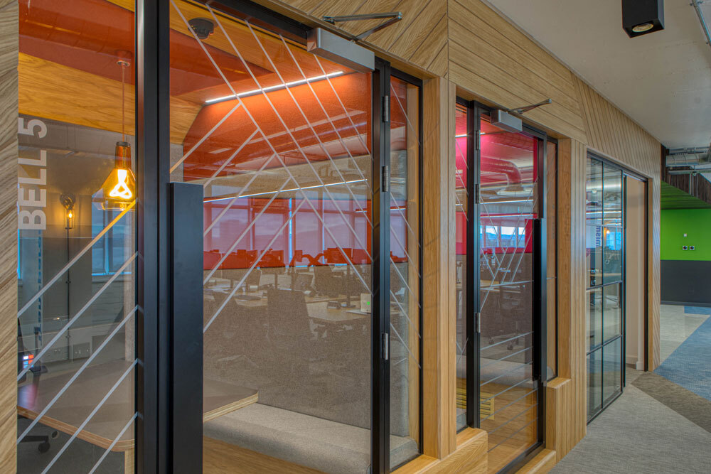 Meeting spaces with doors