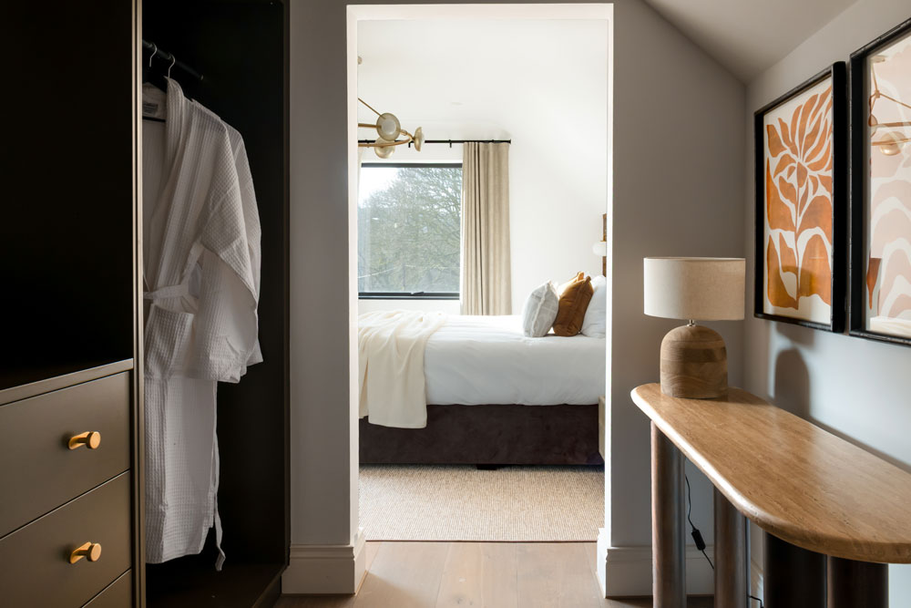 dressing room looking through to bedroom