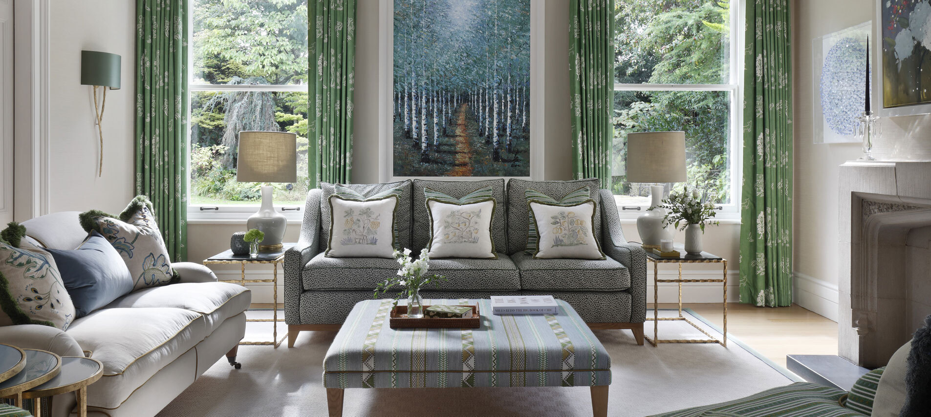 Drawing room with sofas