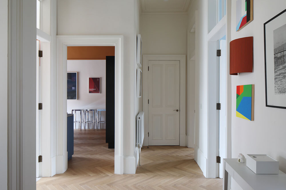 Enterance hallway with wooden flooring