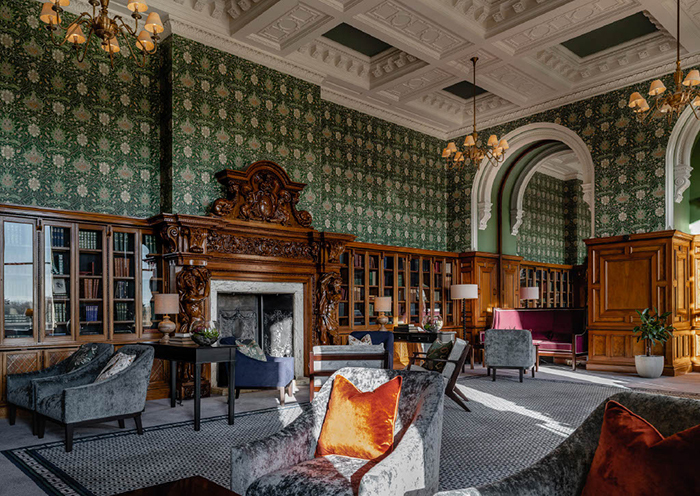 Lounge area in hotel