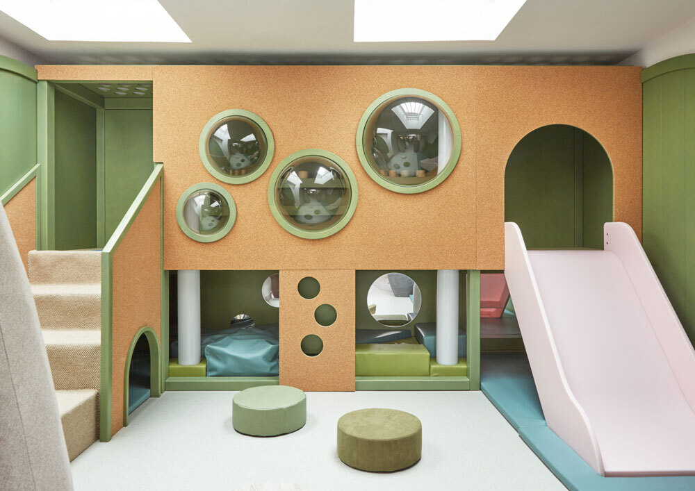 Softplay area with slide