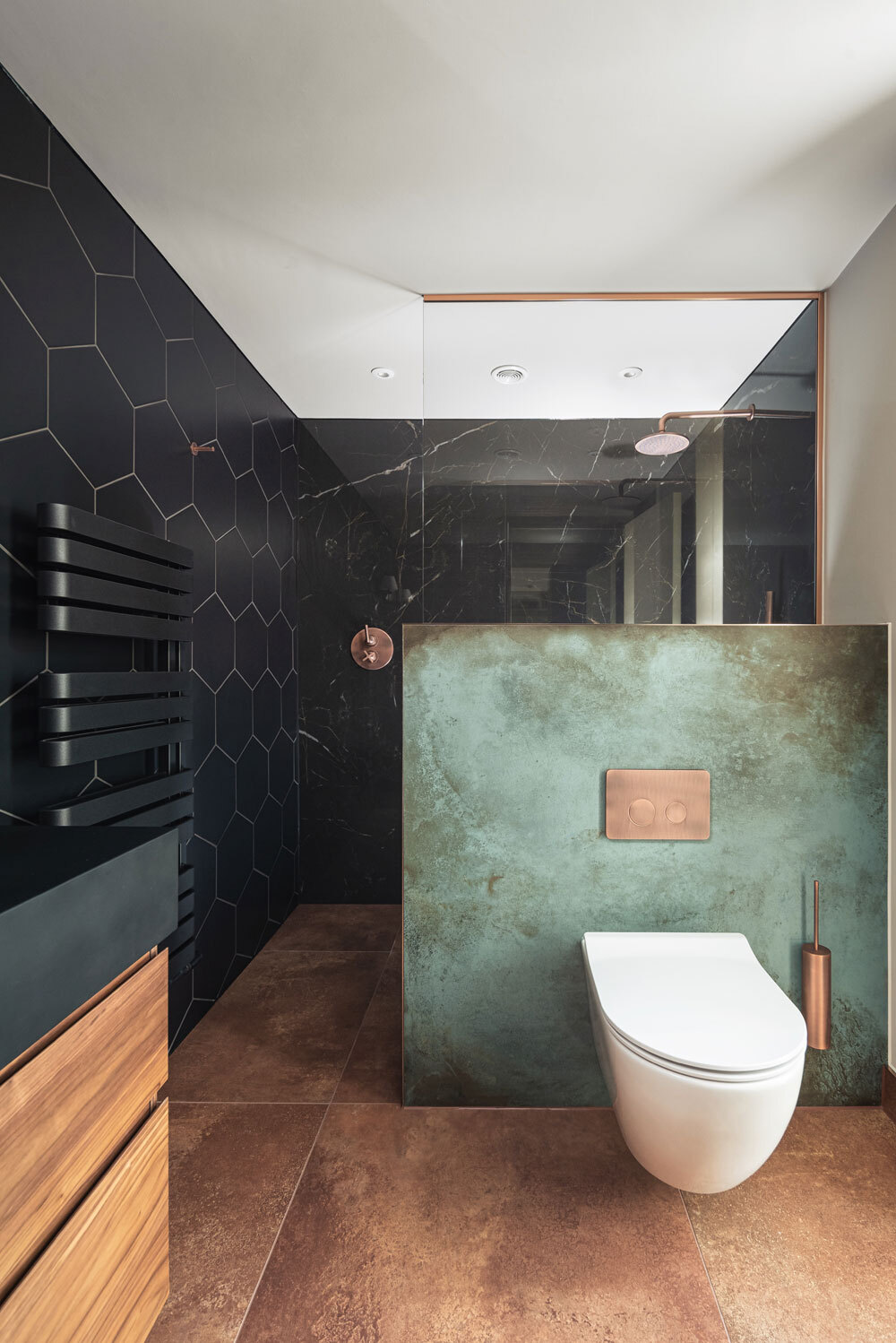 Bathroom with toilet and shower