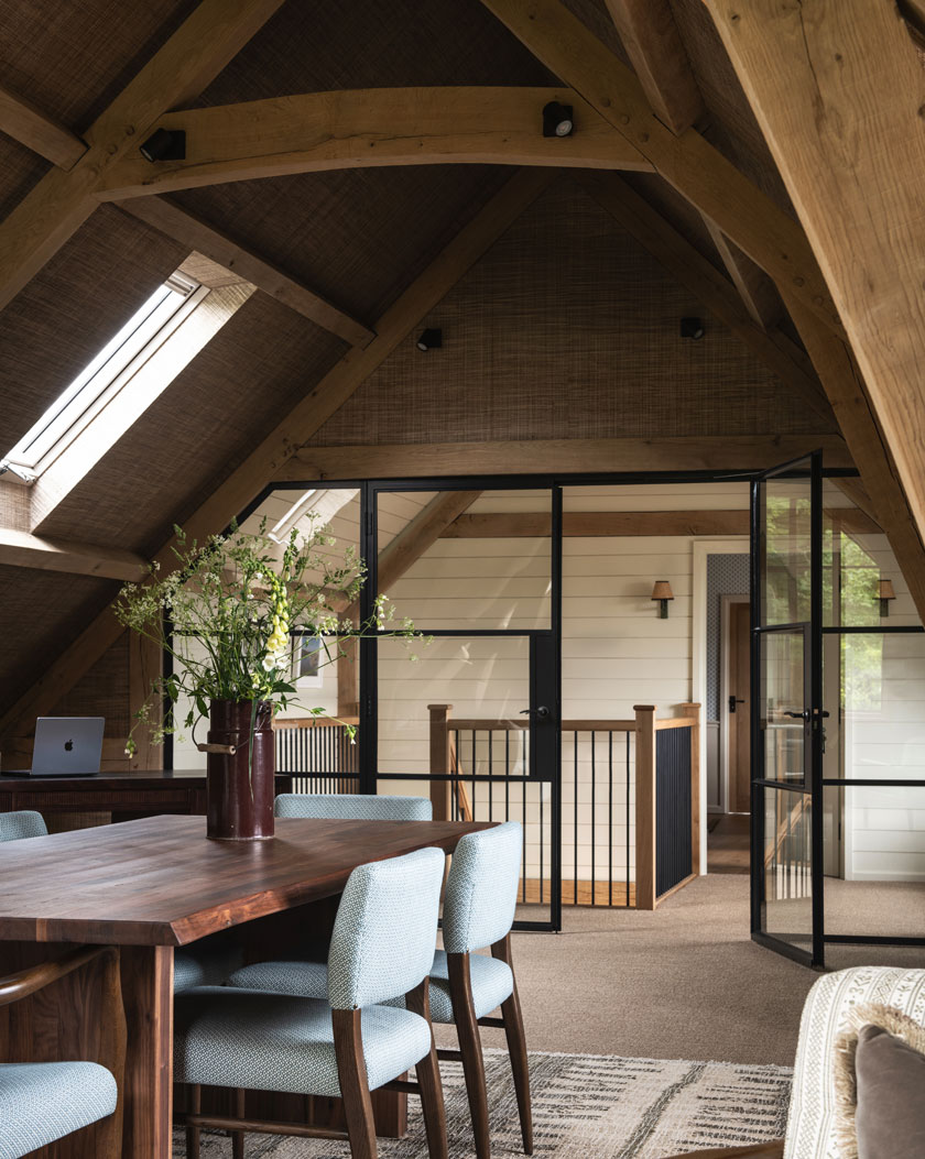 View from the office to the landing