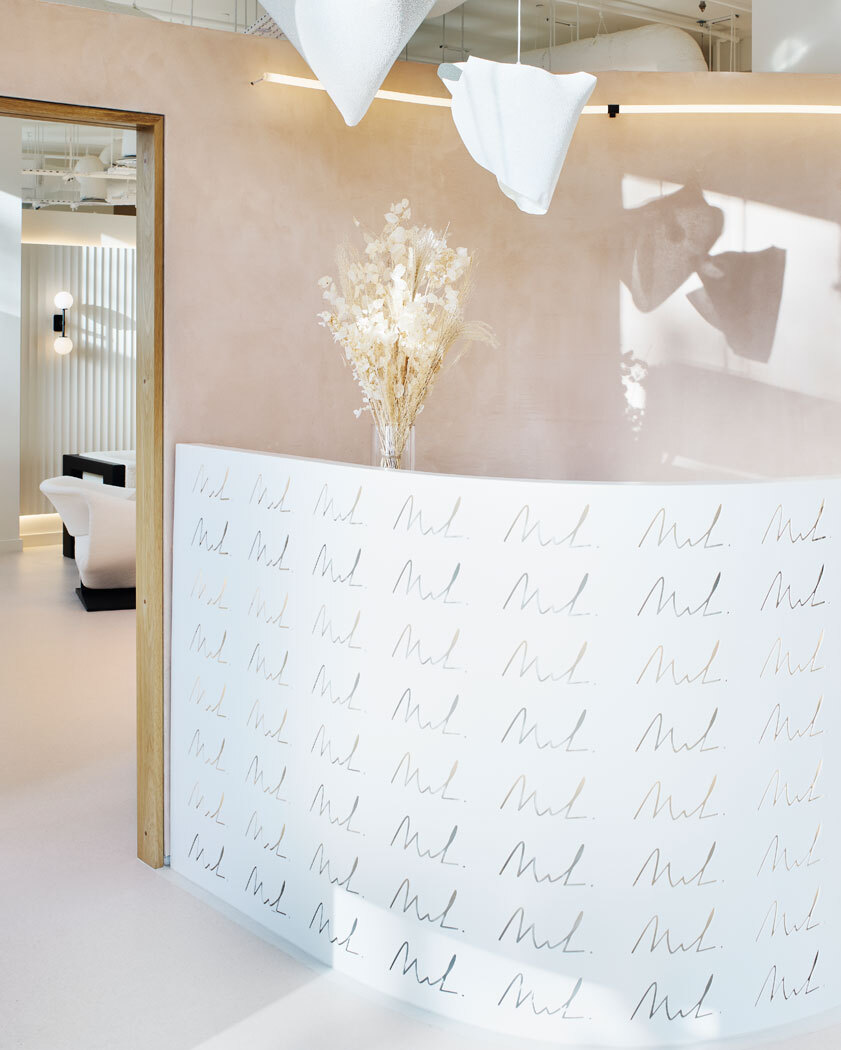 Desk at front reception 