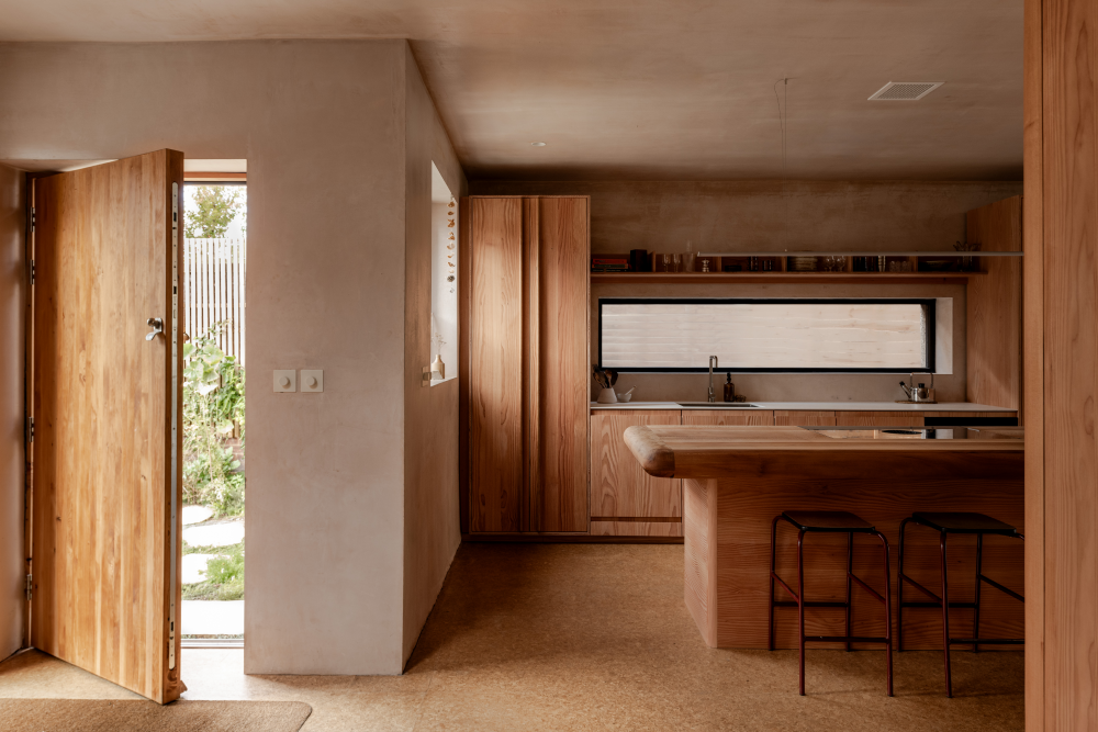 Door and Island counter