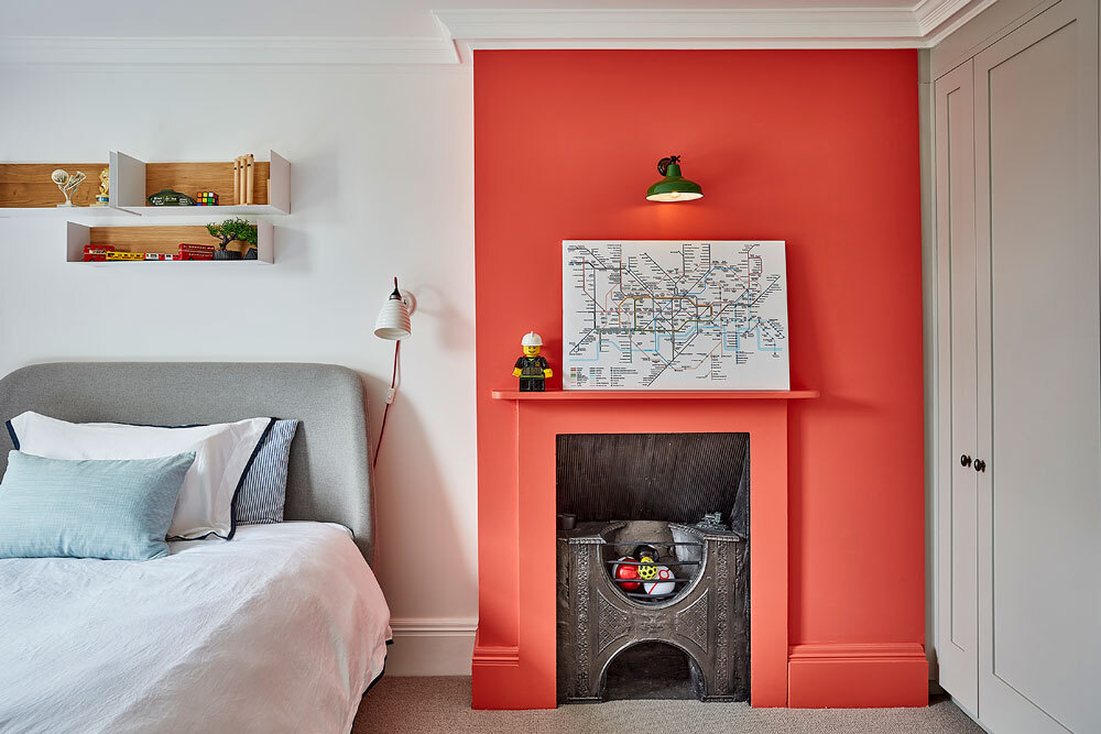 Colourful childrens bedroom