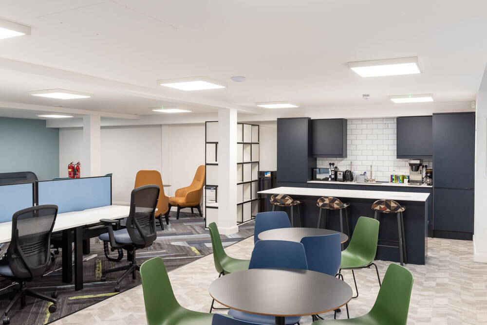 Office space with kitchen