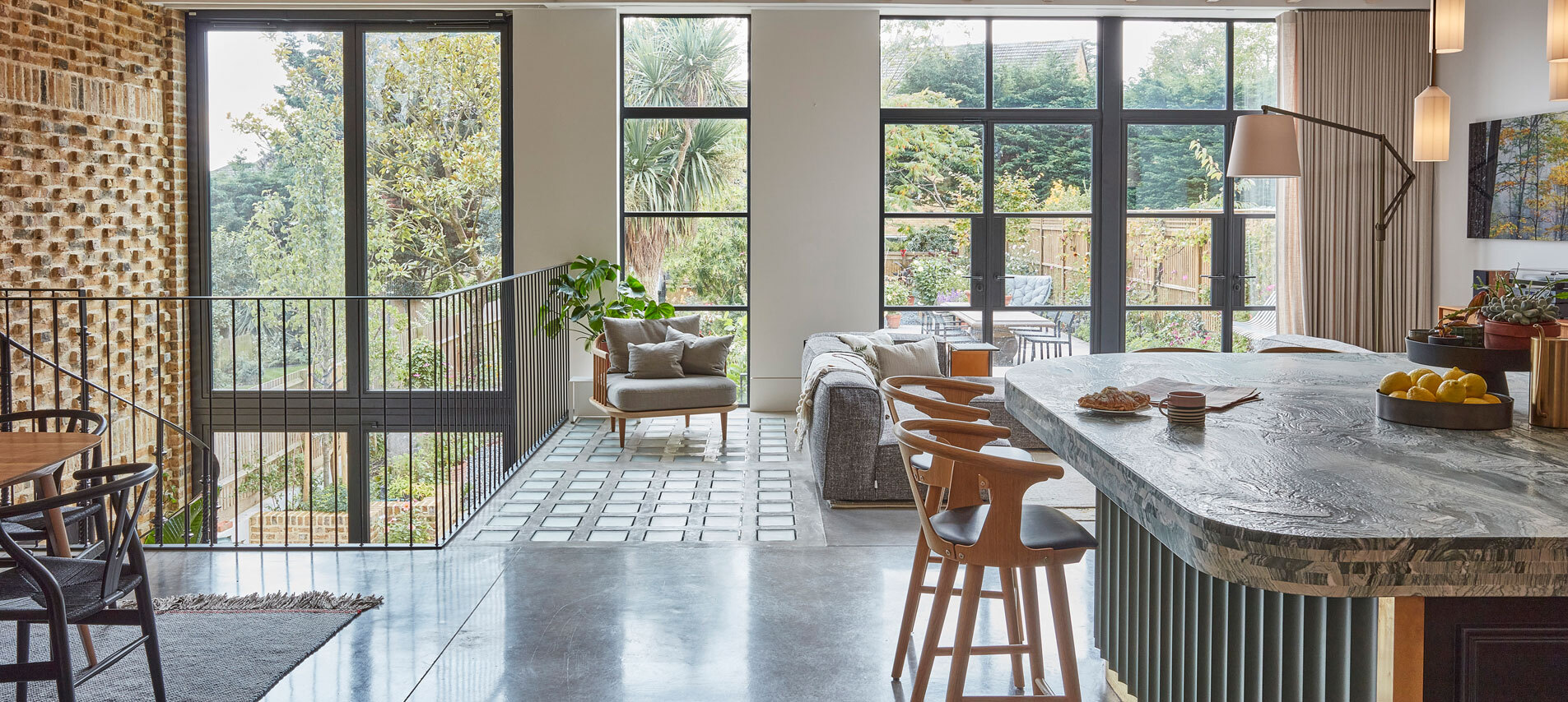 Open plan living space