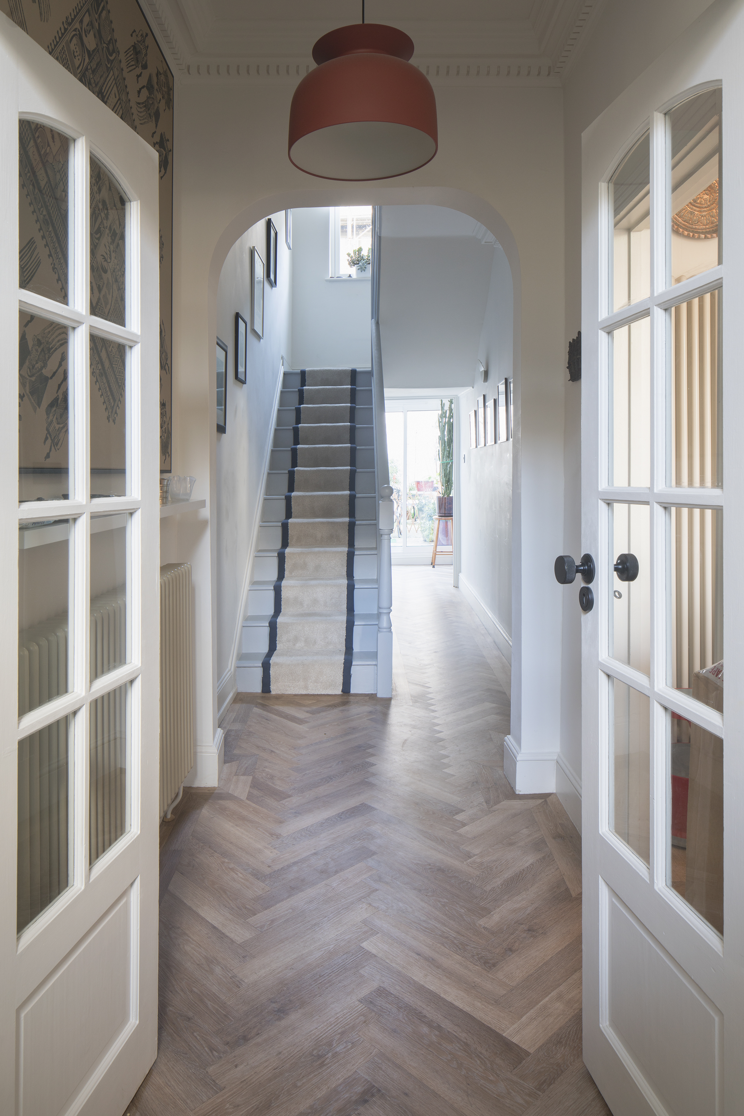 Entrance hall in Brighton Georgian townhouse