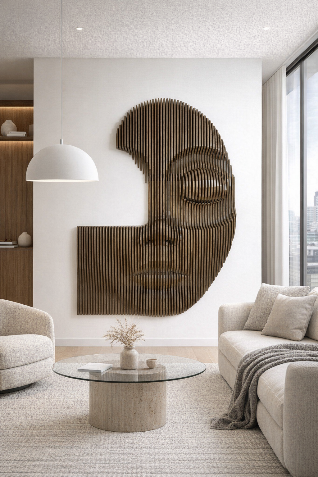 brown parametric decoration "FACE"