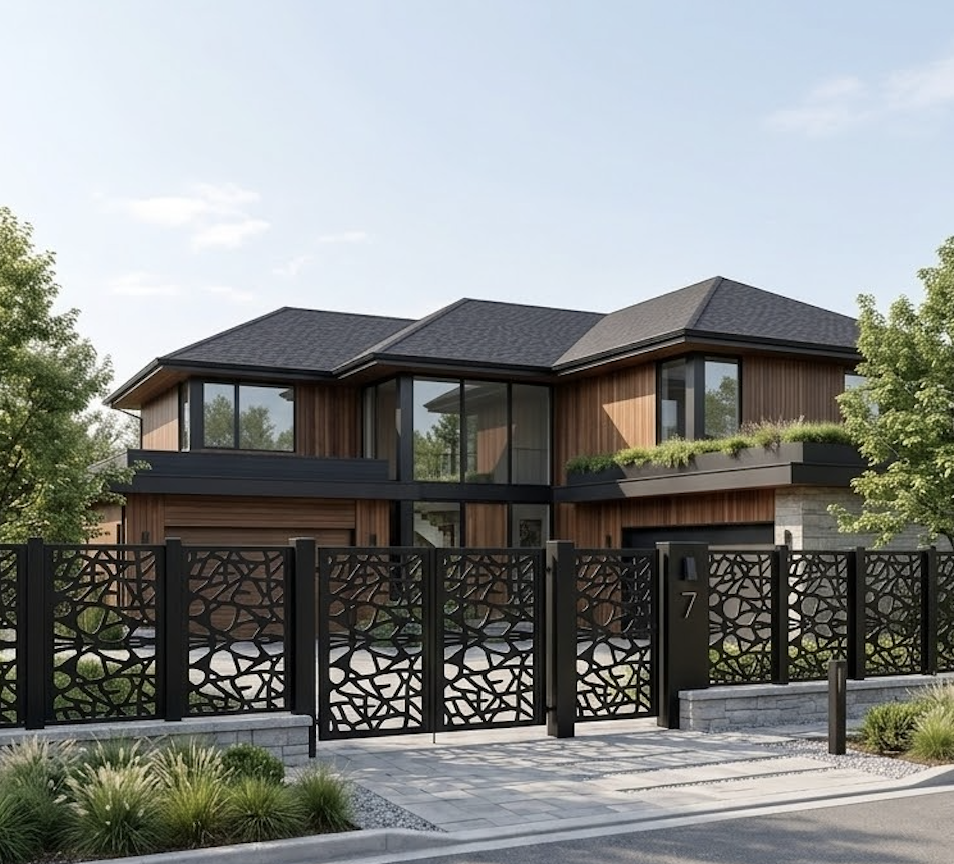 Metal Panel Fence