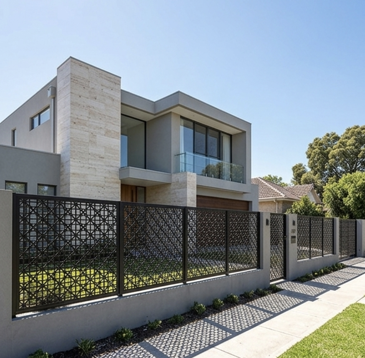 Metal Panel Fence