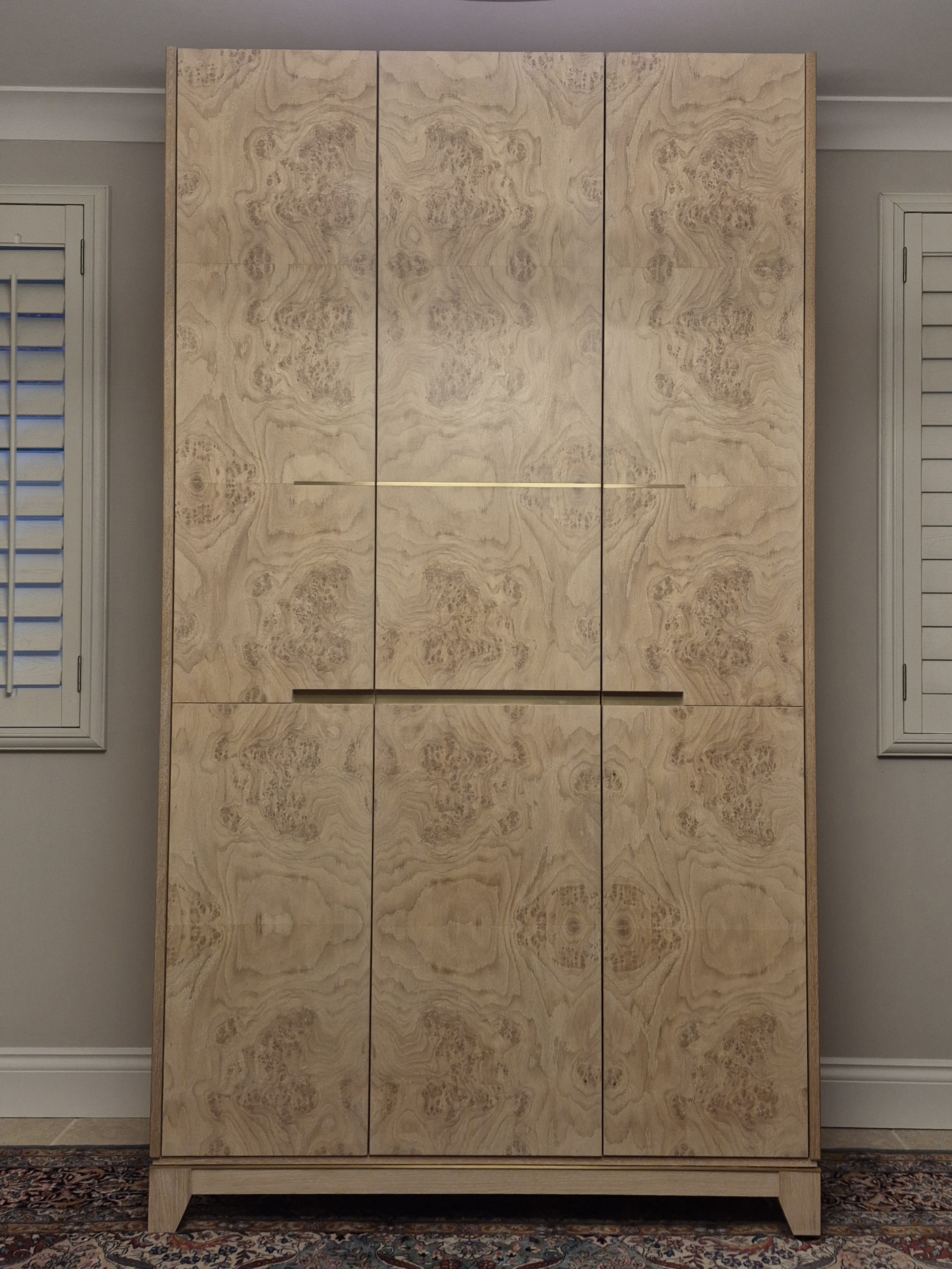 Burr Oak Cabinet