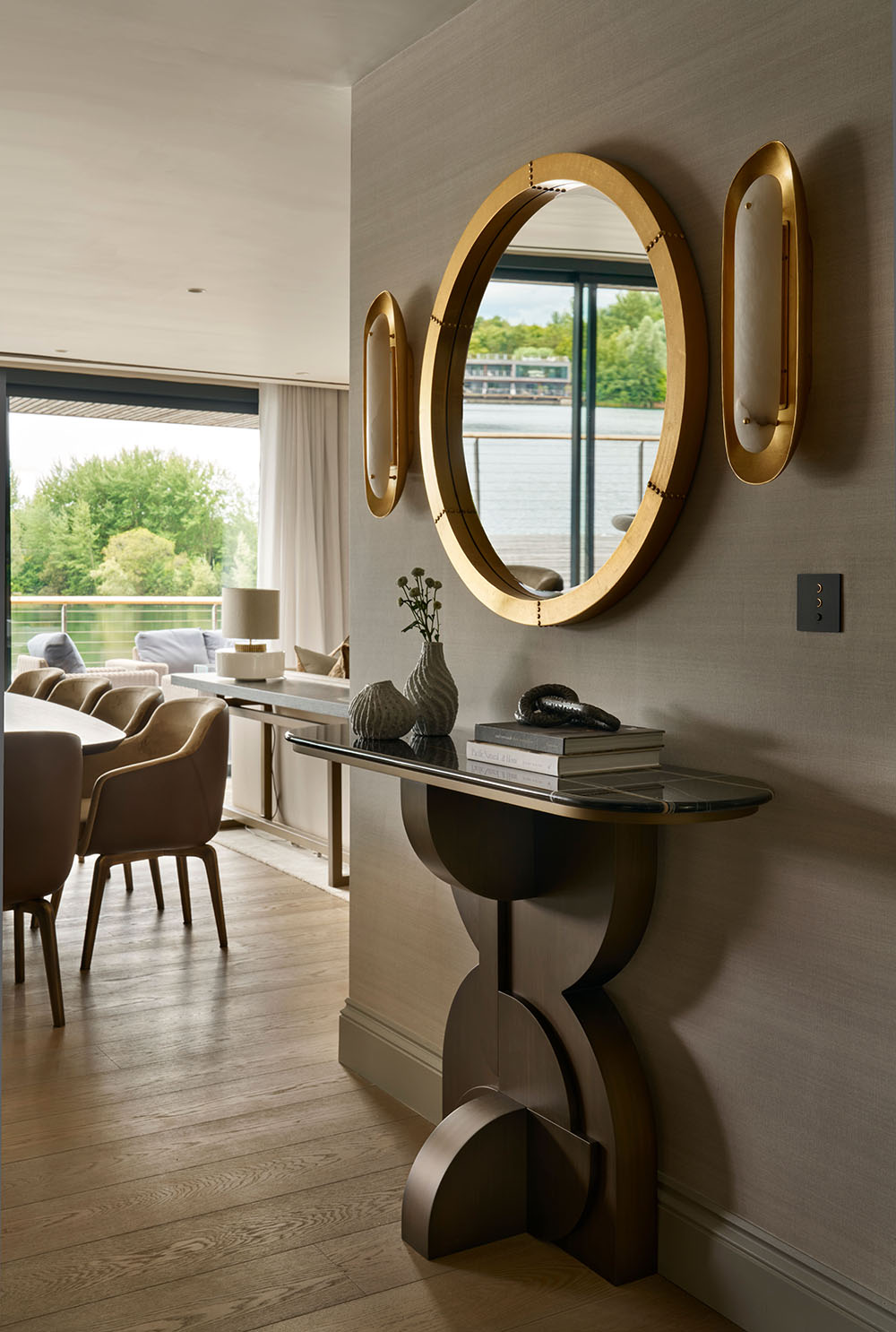 Hallway with mirror