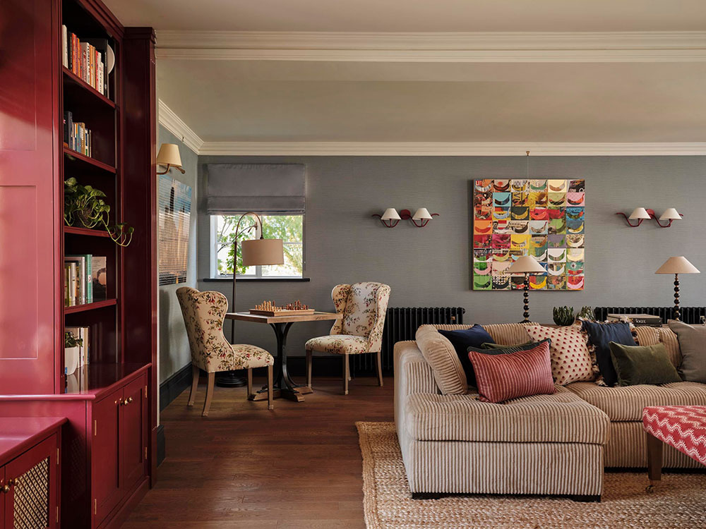 Sofa with cushions