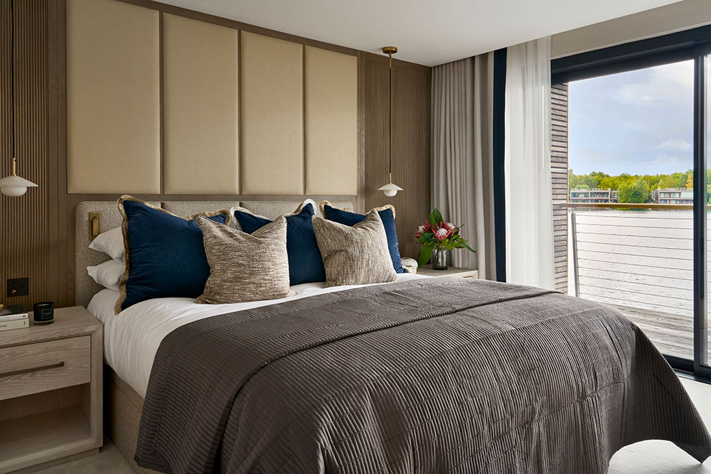 Bedroom and headboard