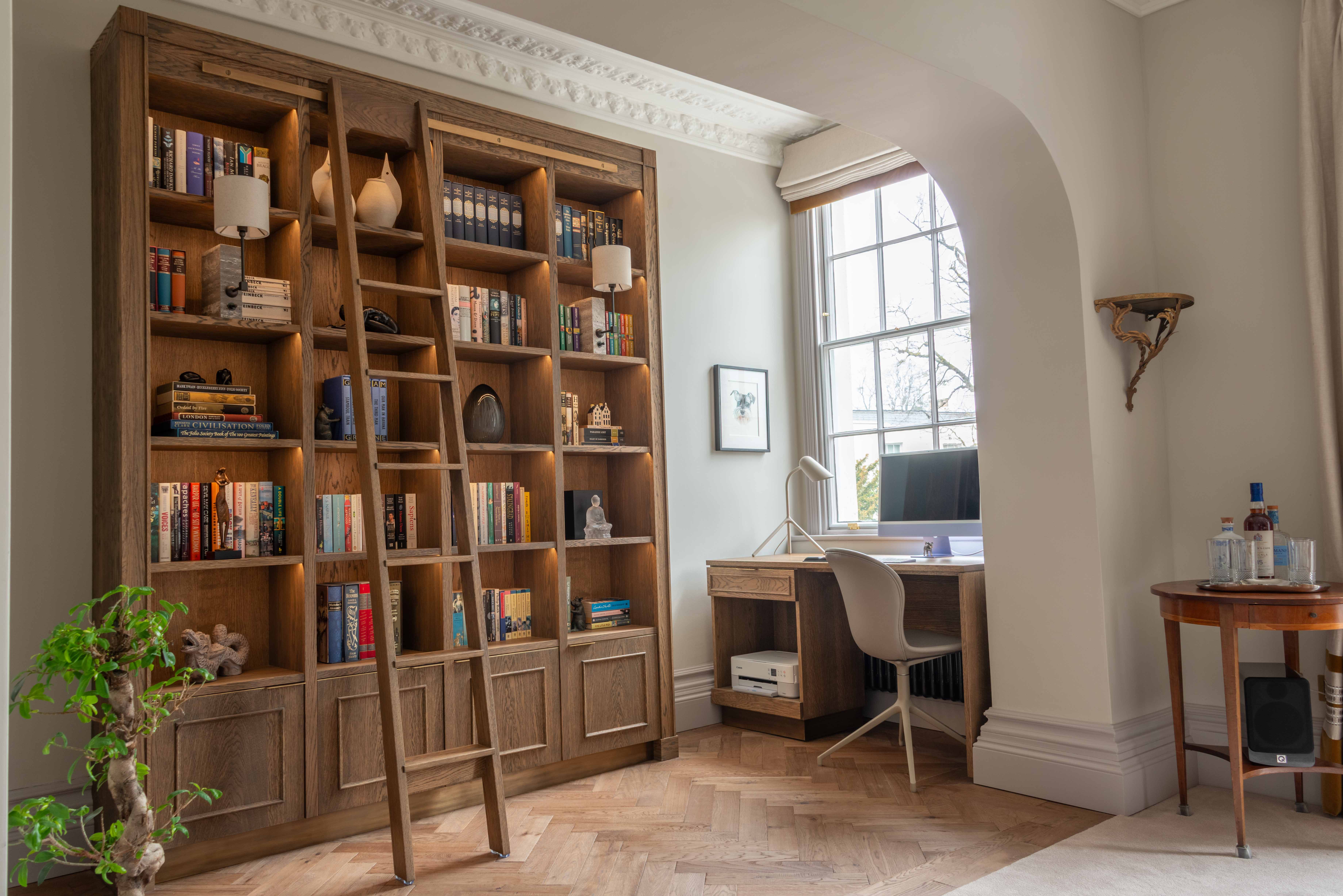 Bespoke Bookcase and Desk