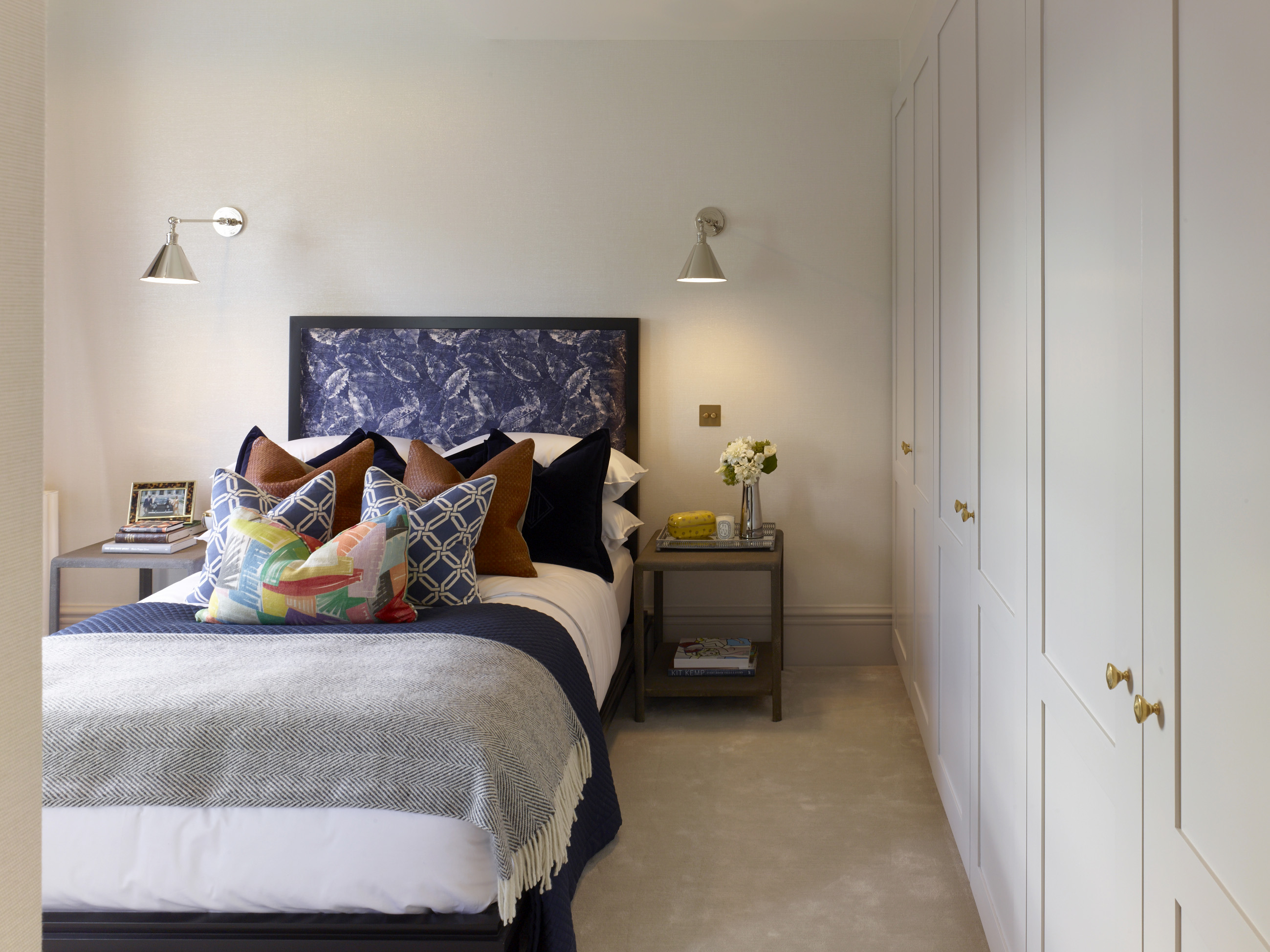 Studio L London Silk Road Blue Bed
