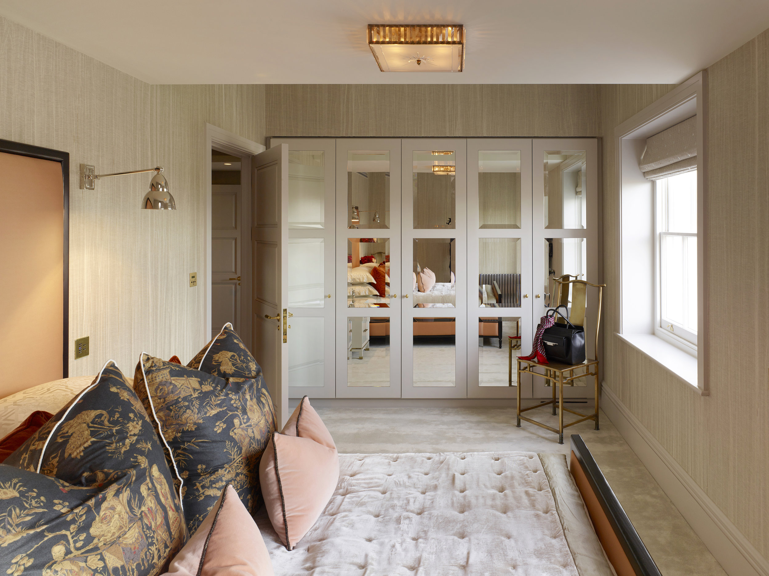 Studio L London Silk Road Primary bedroom Custom Wardrobes