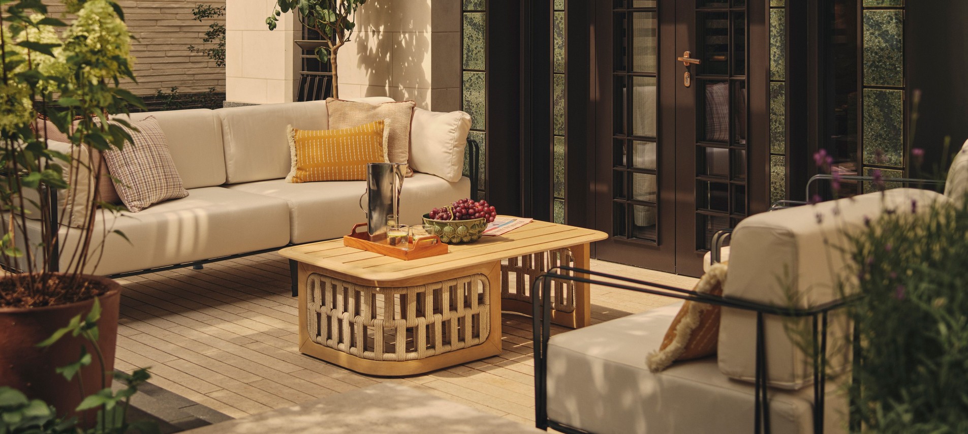 Exterior garden furniture