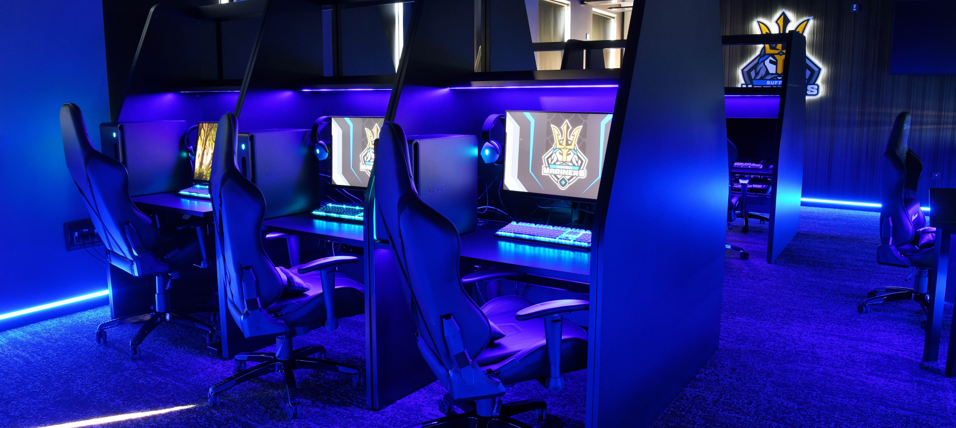 Rows of Esports Equipment