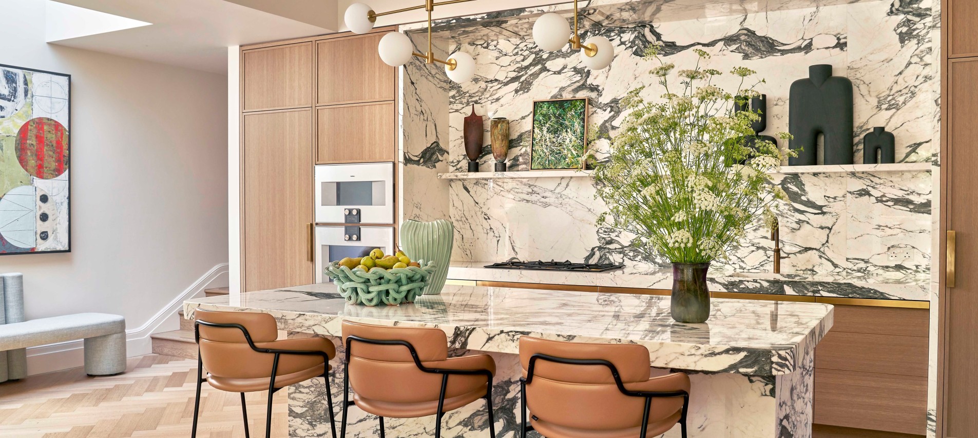 Marbled kitchen