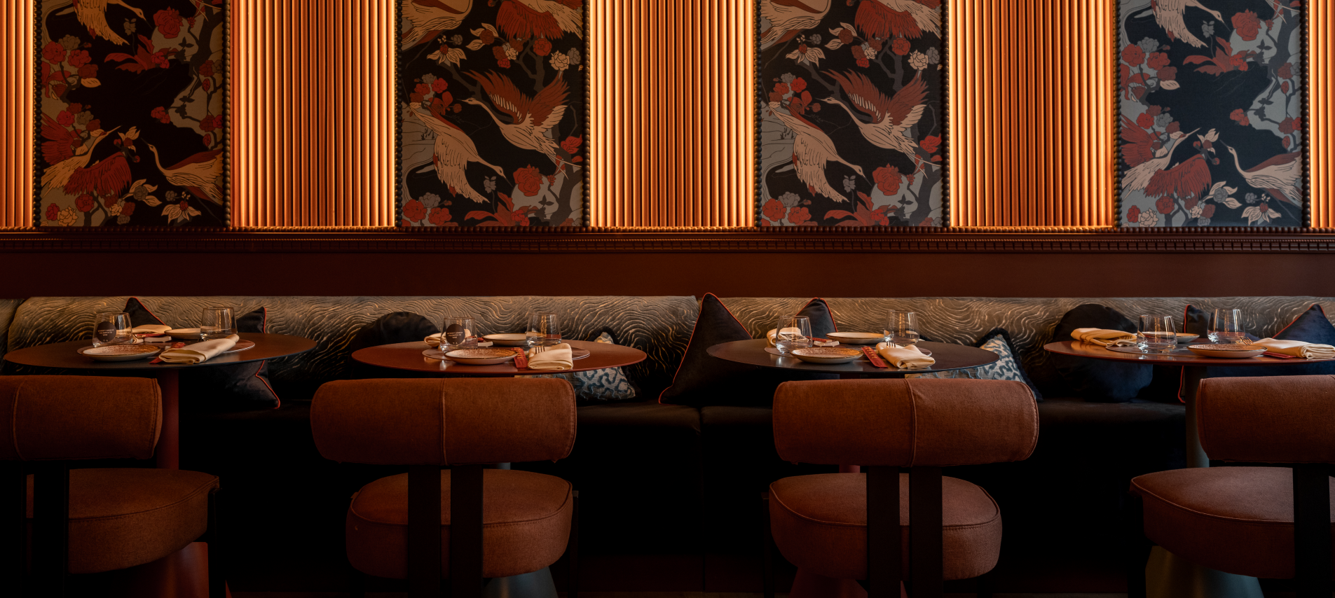 Long dining area