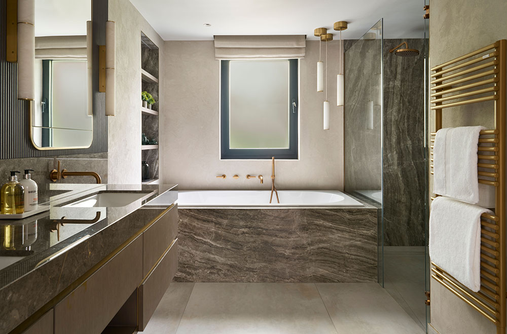 Marble bathroom